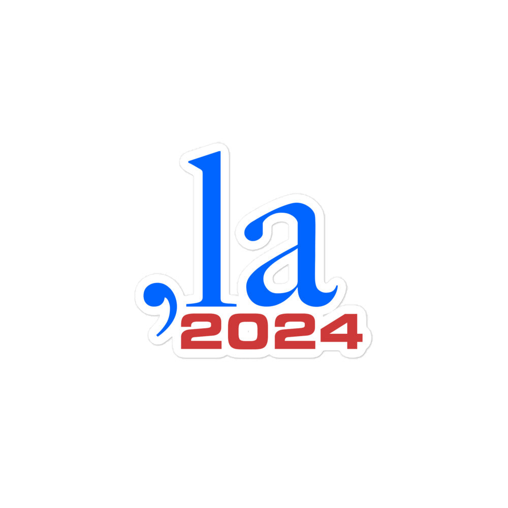 "Comma-la" 2024 Cutout Stickers