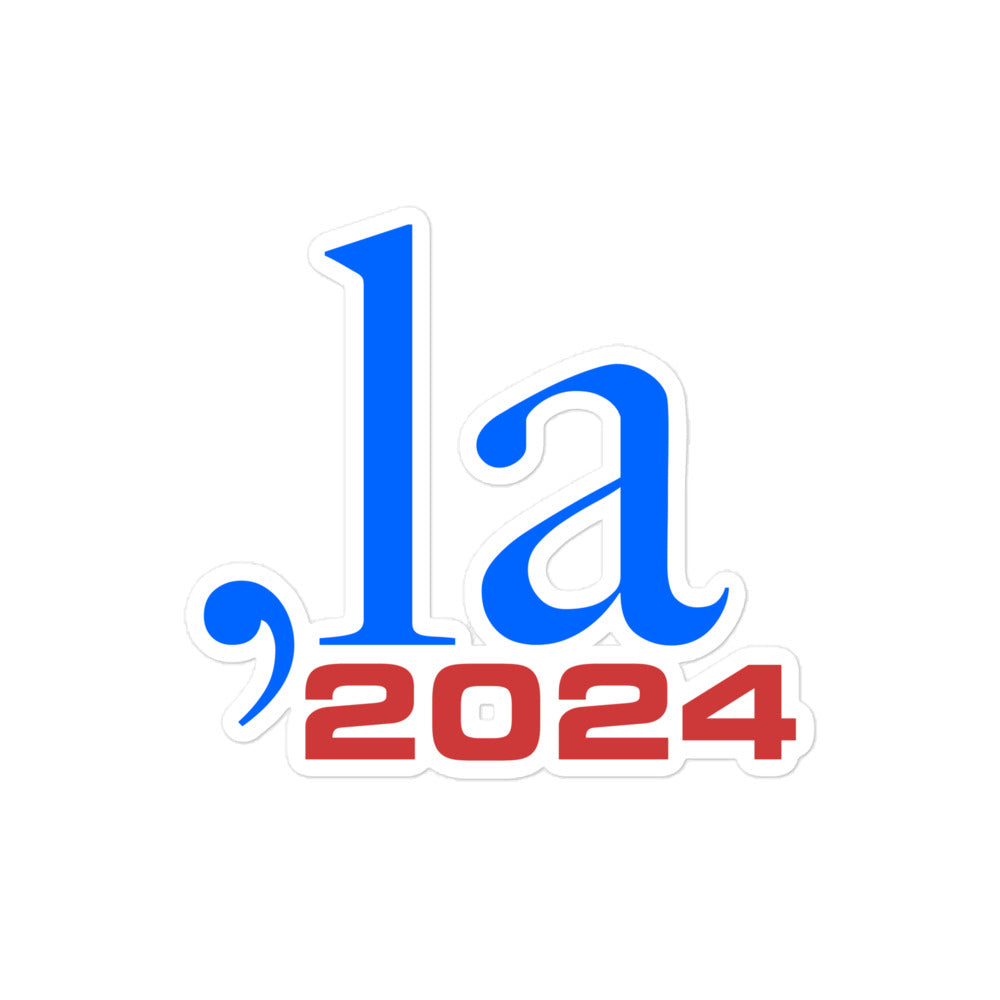 "Comma-la" 2024 Cutout Stickers