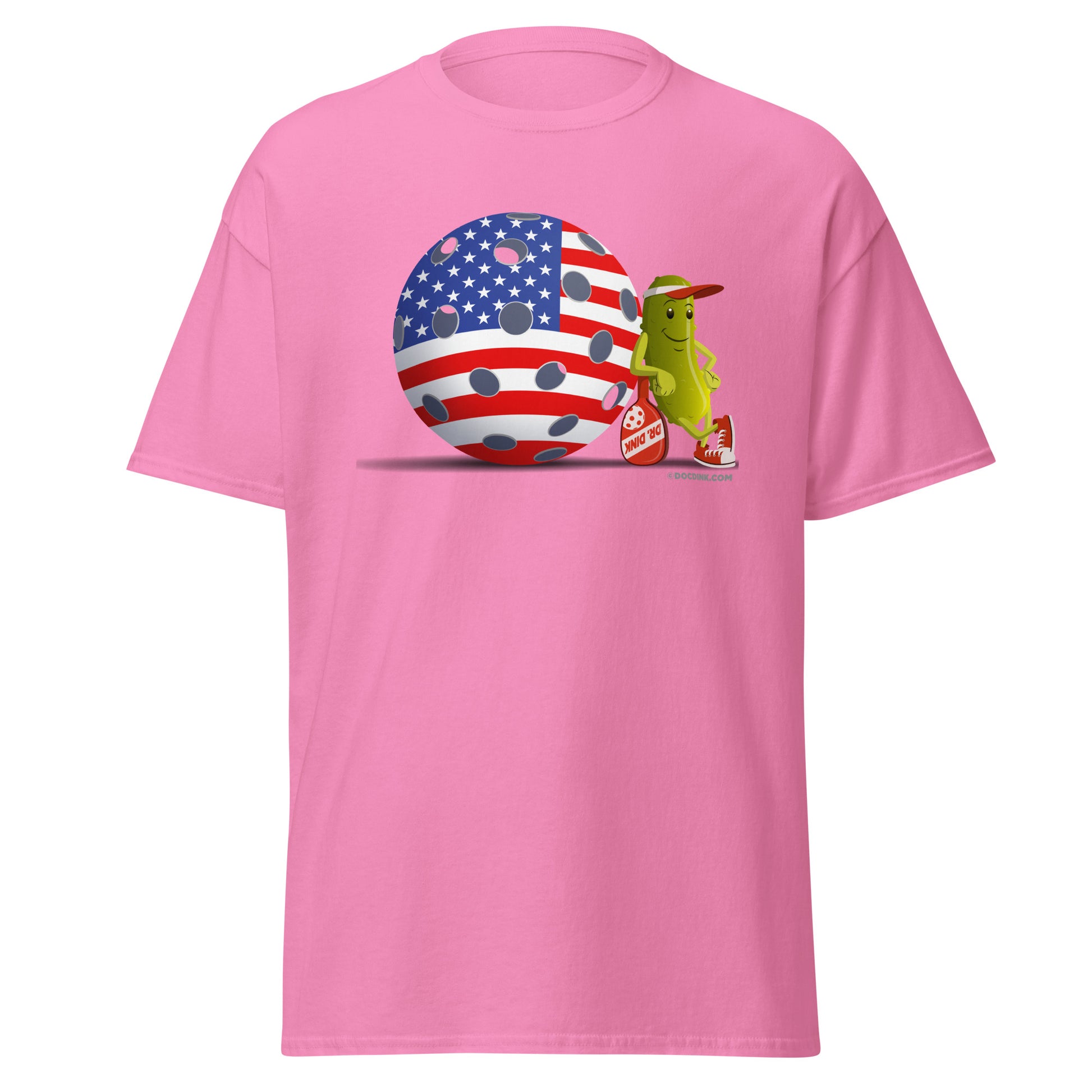 100% Cotton Pickleball T-Shirt - Resting Pickleball USA - DocDink.com