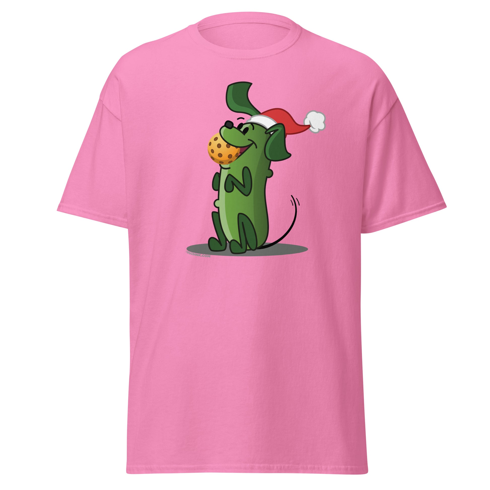 100% Cotton Pickleball T-Shirt - Pickles "Let's Play Now!" - Christmas - DocDink.com