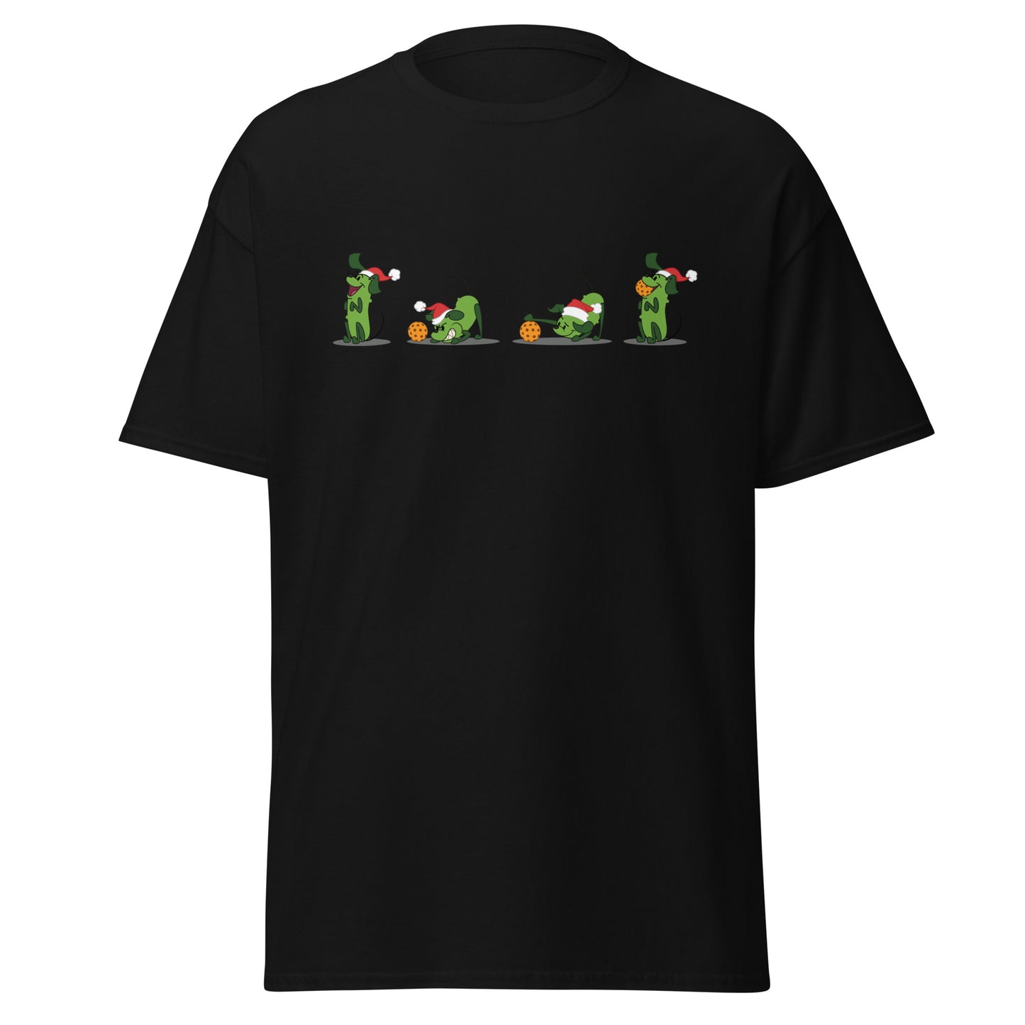 100% Cotton Pickleball T-Shirt - Pickles Wanna Play - XMAS - DocDink.com