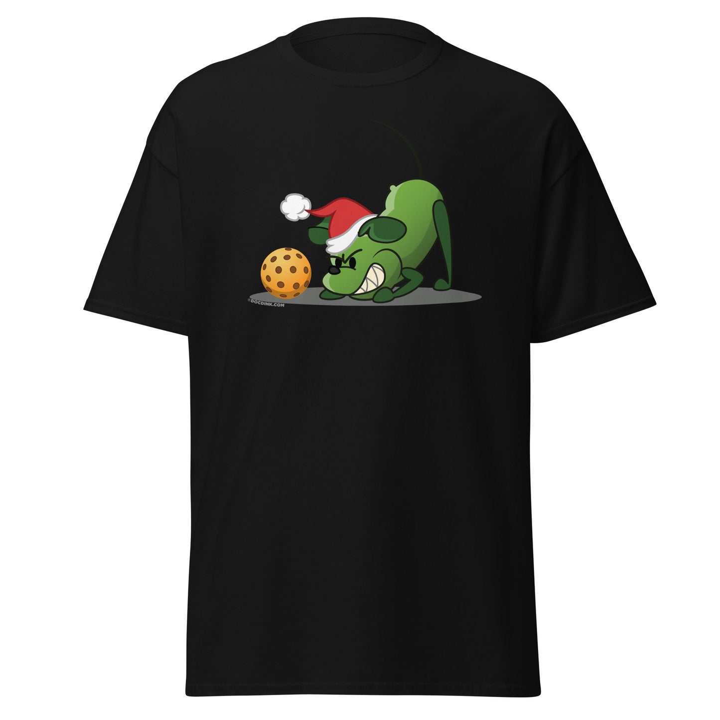 100% Cotton Pickleball T-Shirt - Pickles "Grrr...!" - Christmas - DocDink.com