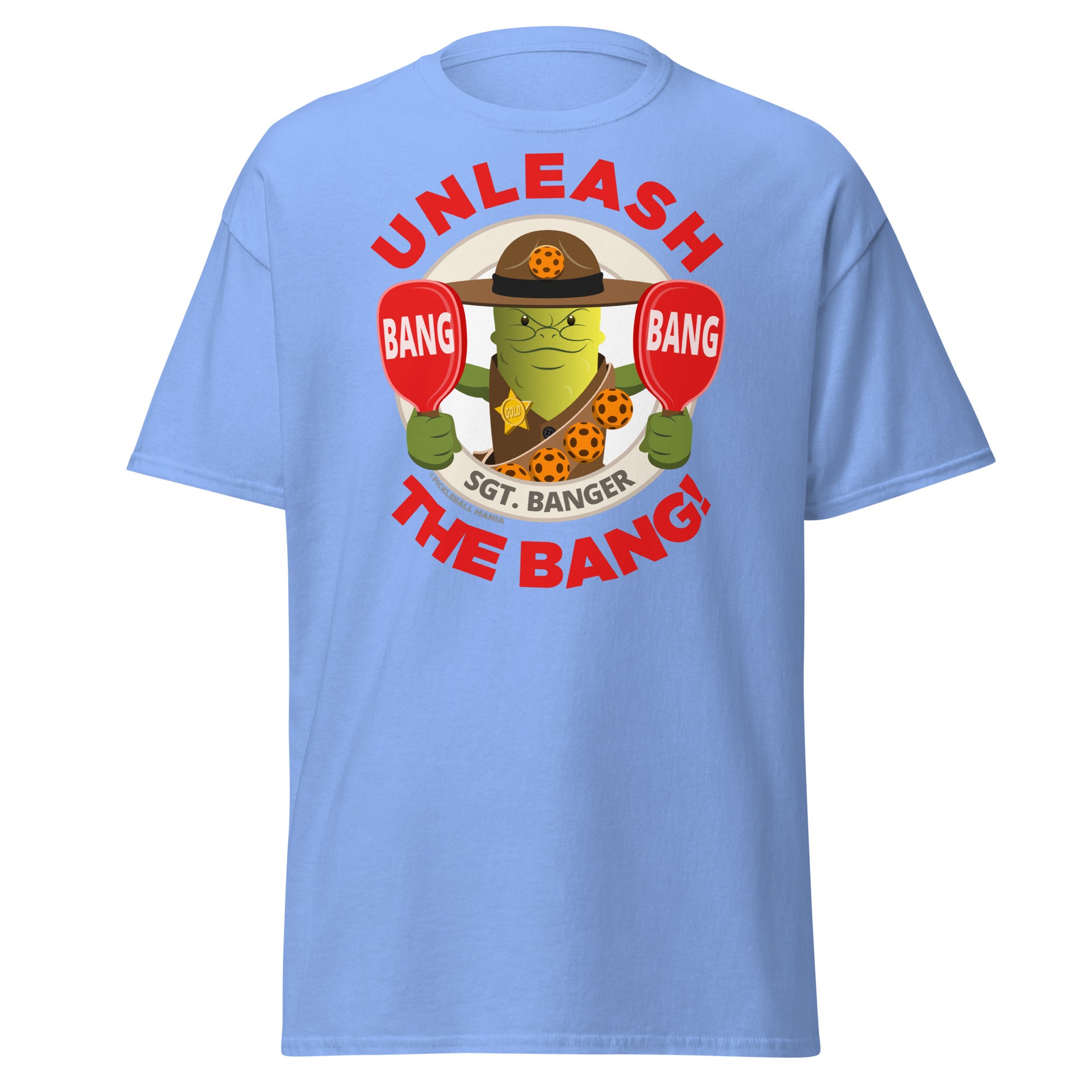 100% Cotton Pickleball T-Shirt - "Unleash the Bang!" - DocDink.com