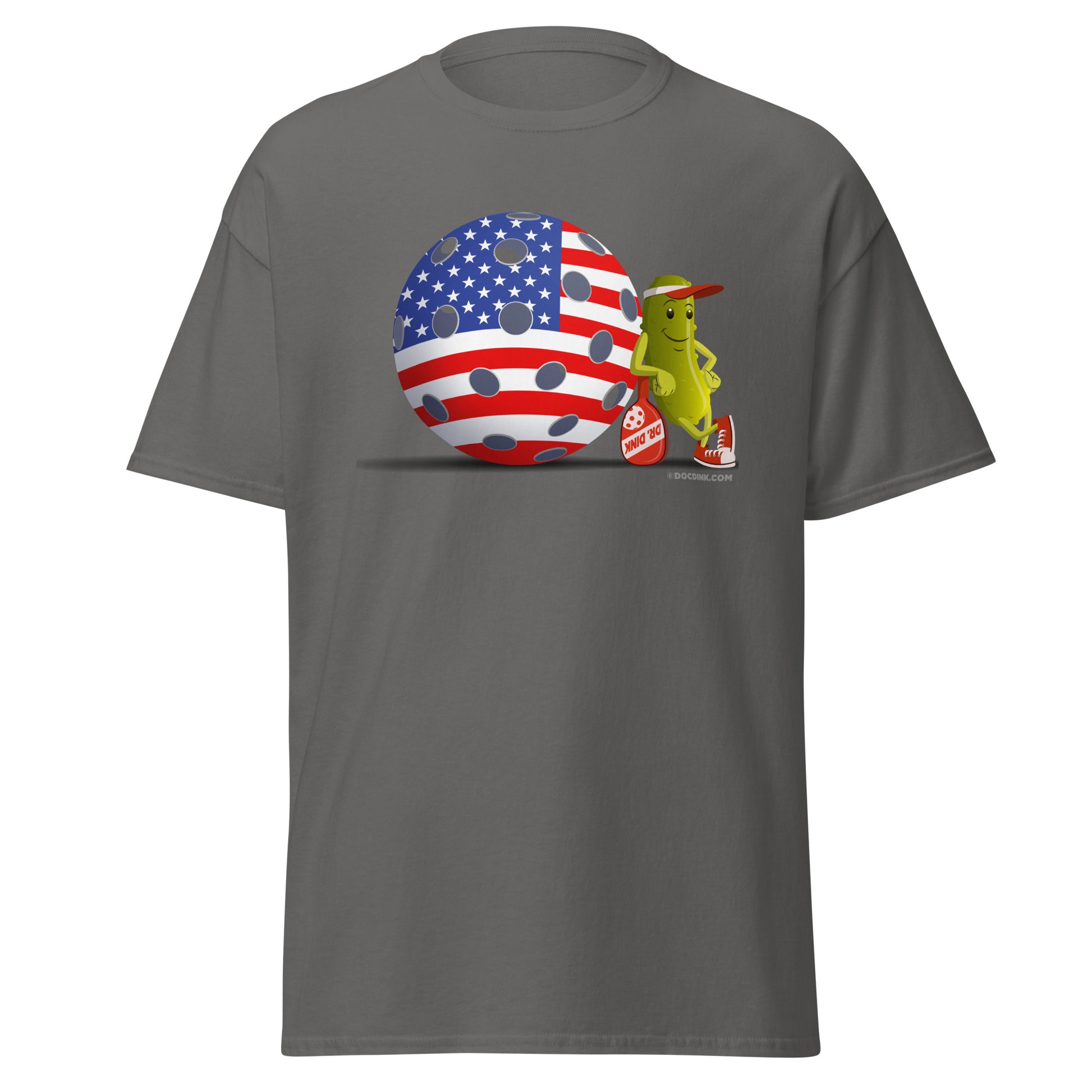 100% Cotton Pickleball T-Shirt - Resting Pickleball USA - DocDink.com