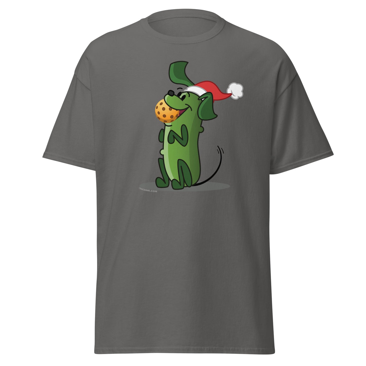 100% Cotton Pickleball T-Shirt - Pickles "Let's Play Now!" - Christmas - DocDink.com