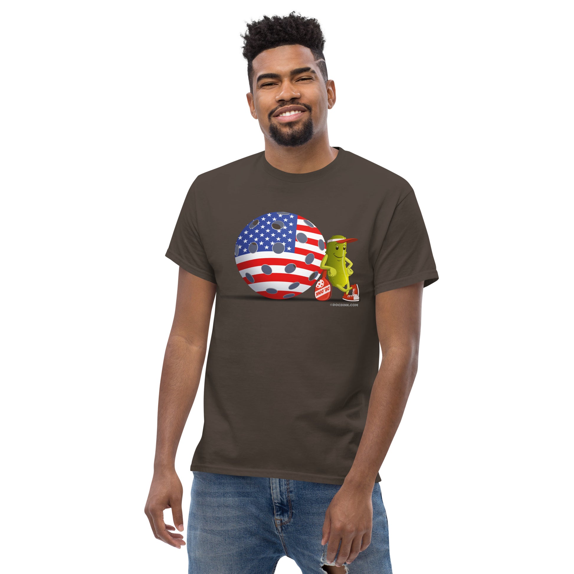 100% Cotton Pickleball T-Shirt - Resting Pickleball USA - DocDink.com