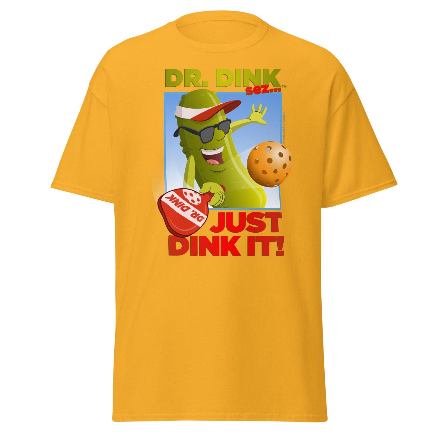 100% Cotton Pickleball T-Shirt - "Just Dink It!" - DocDink.com