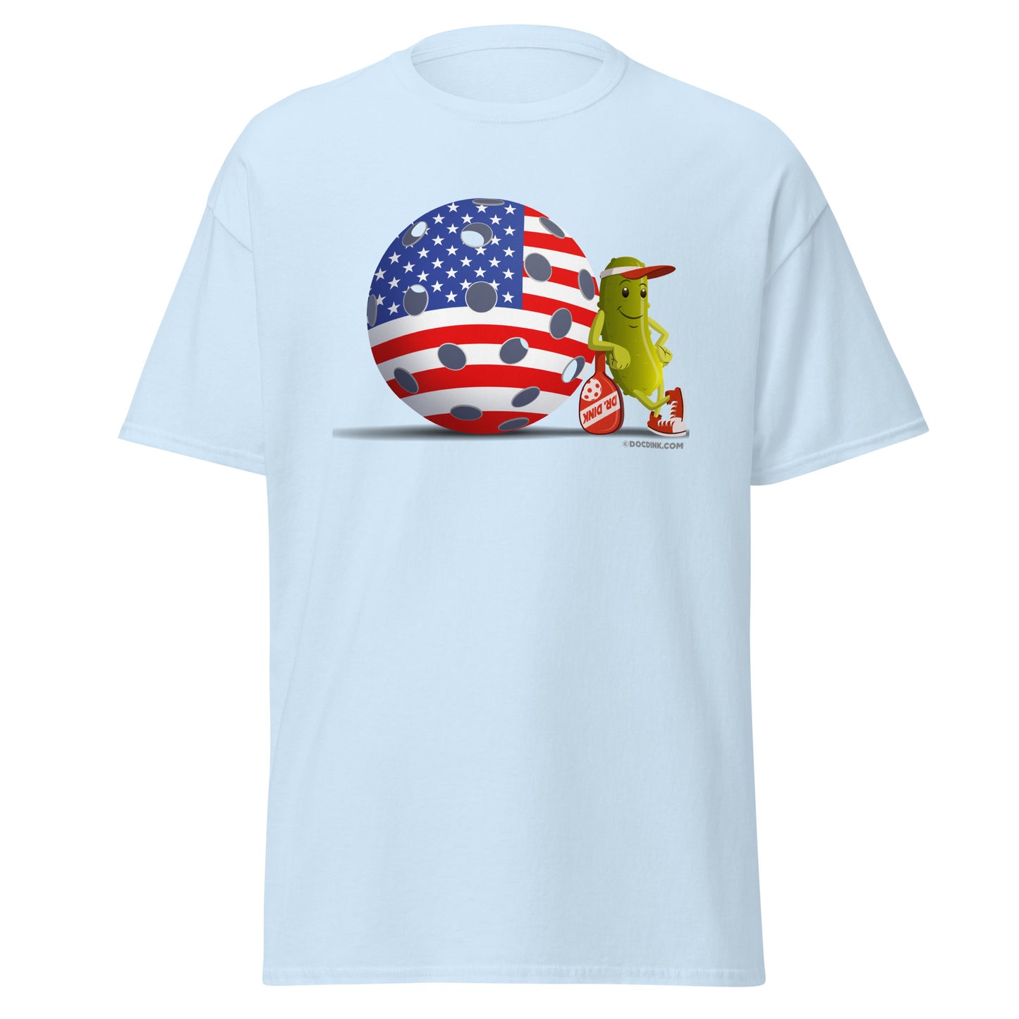 100% Cotton Pickleball T-Shirt - Resting Pickleball USA - DocDink.com