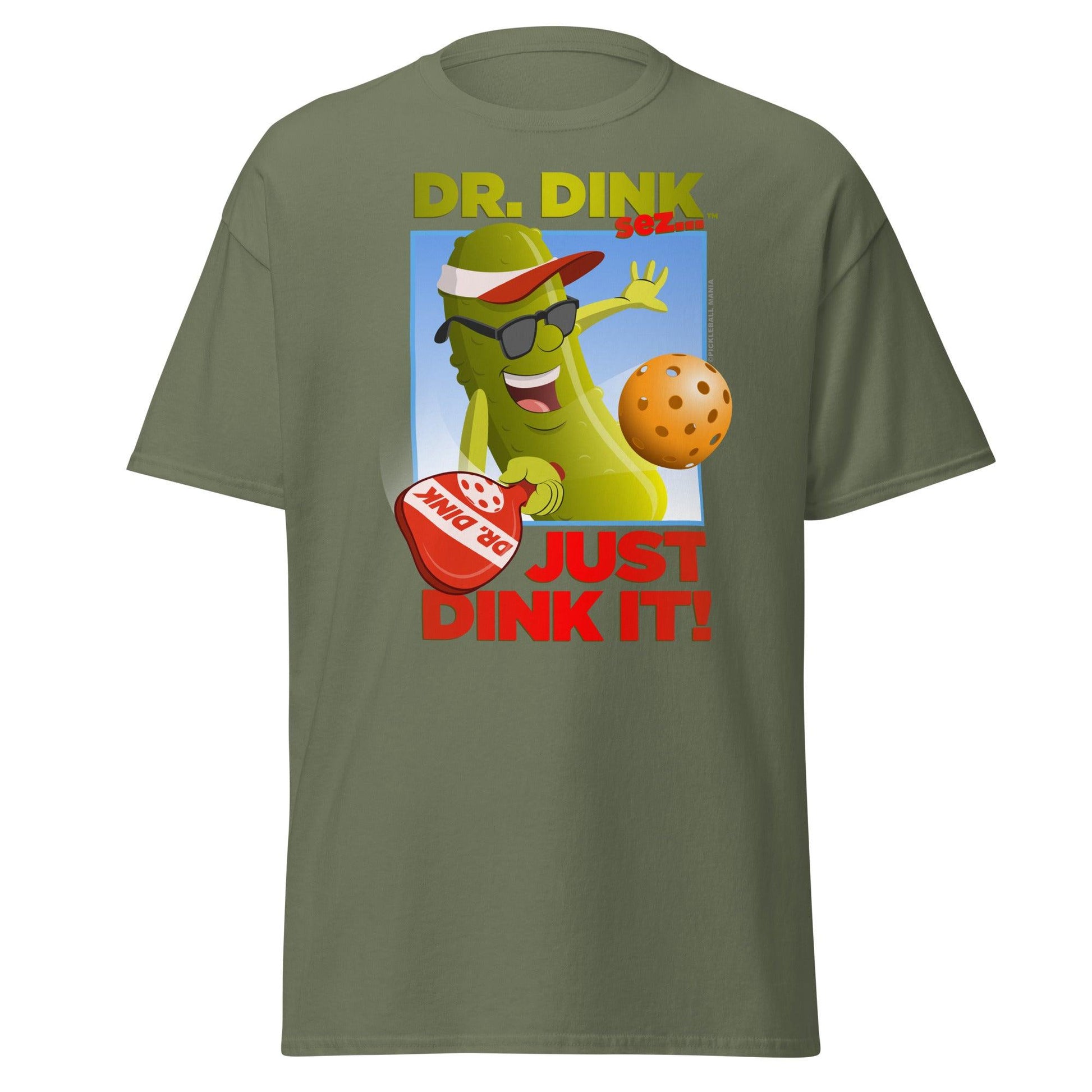 100% Cotton Pickleball T-Shirt - "Just Dink It!" - DocDink.com