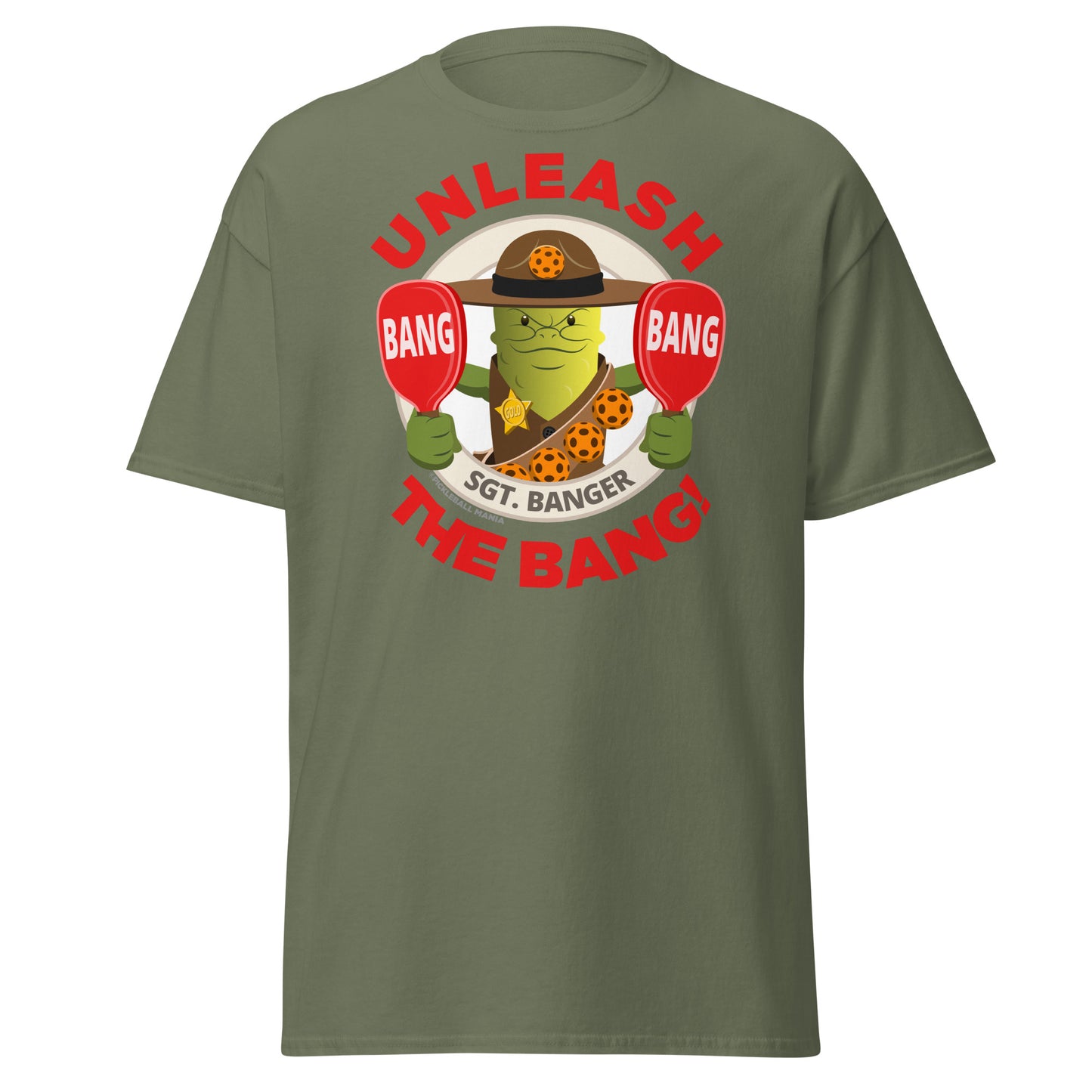 100% Cotton Pickleball T-Shirt - "Unleash the Bang!" - DocDink.com