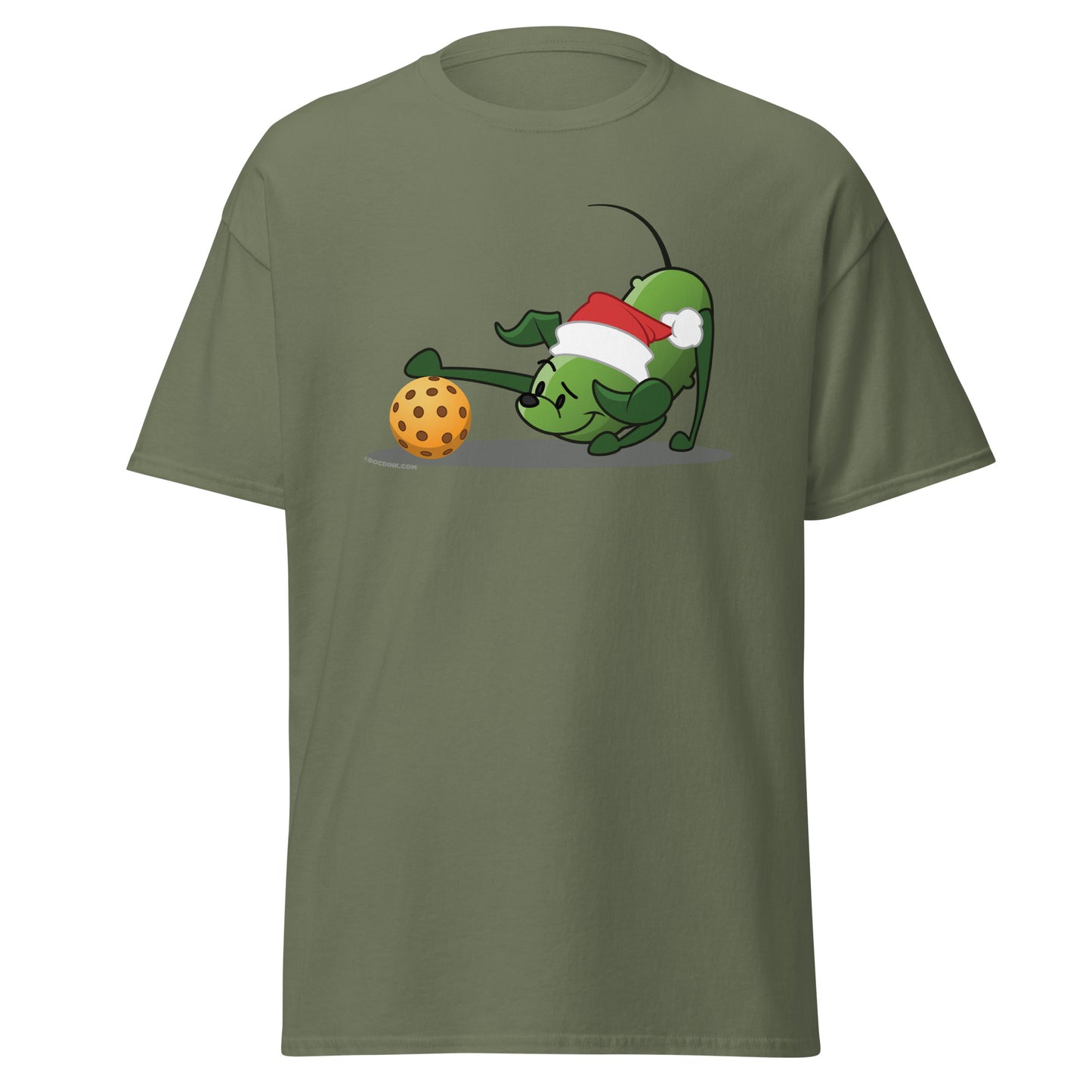 100% Cotton Pickleball T-Shirt - Pickles "Hmm...?" - Christmas - DocDink.com