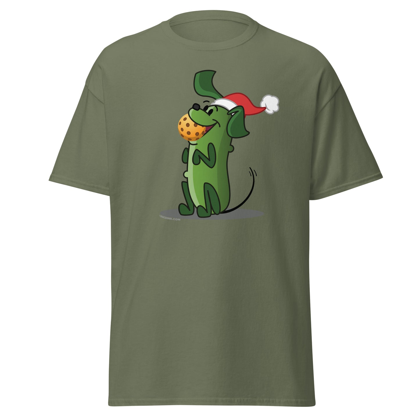 100% Cotton Pickleball T-Shirt - Pickles "Let's Play Now!" - Christmas - DocDink.com