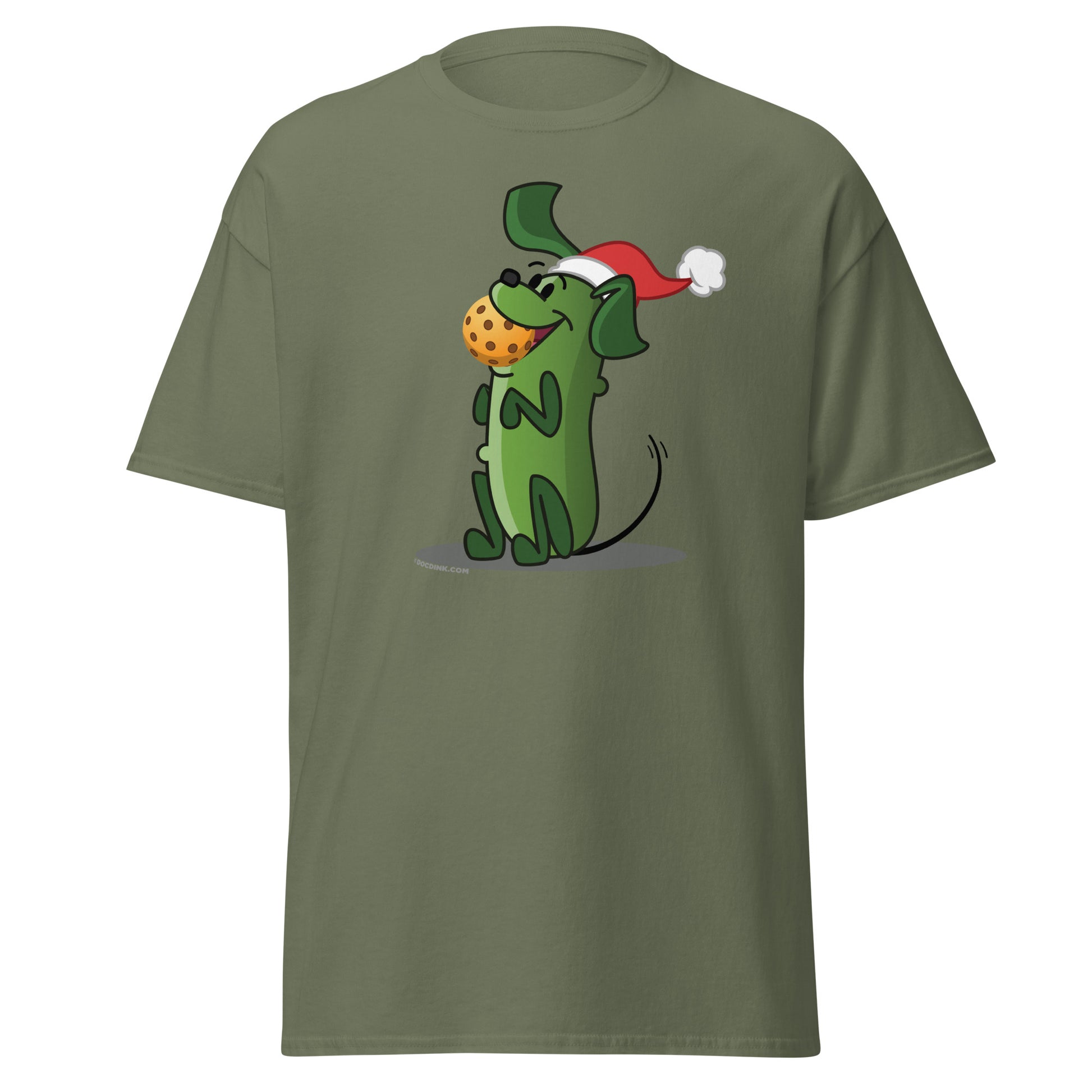 100% Cotton Pickleball T-Shirt - Pickles "Let's Play Now!" - Christmas - DocDink.com