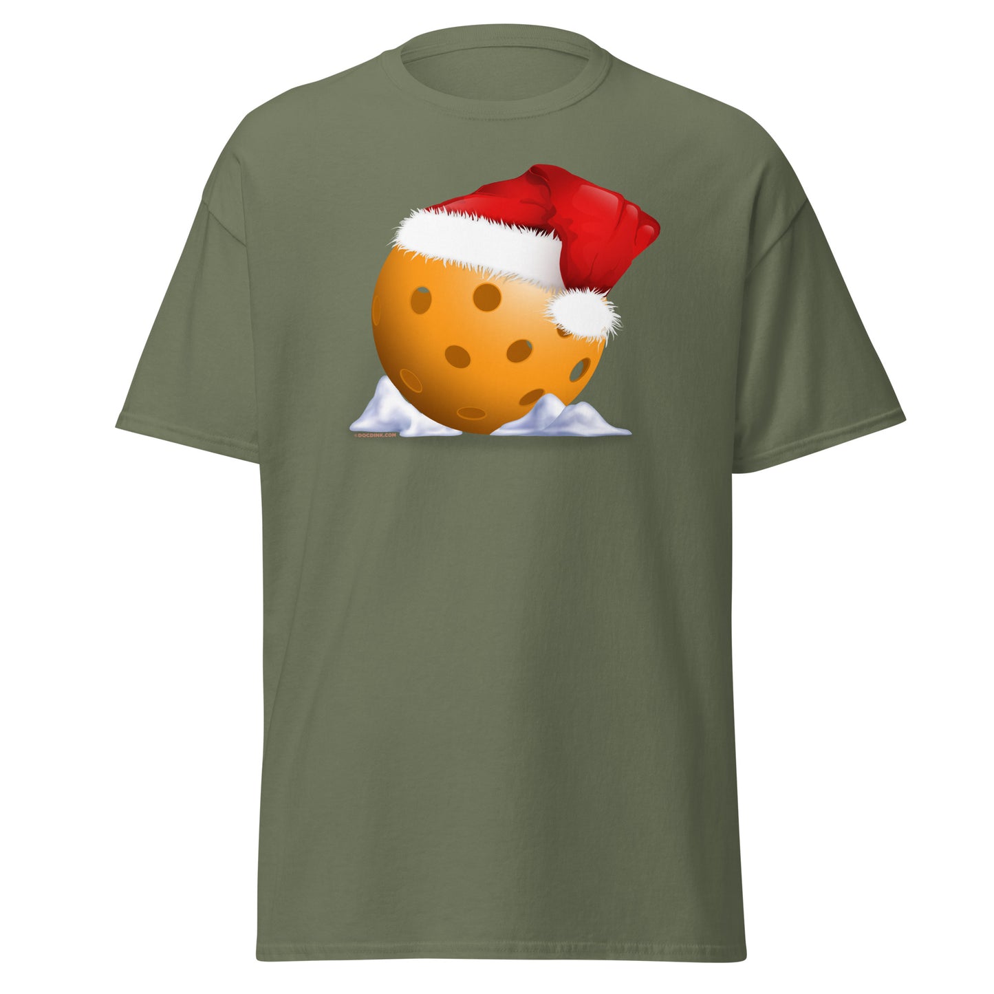 100% Cotton Pickleball T-Shirt - Christmas Pickleball - DocDink.com