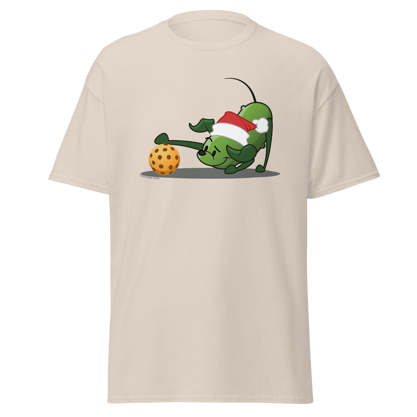 100% Cotton Pickleball T-Shirt - Pickles "Hmm...?" - Christmas - DocDink.com