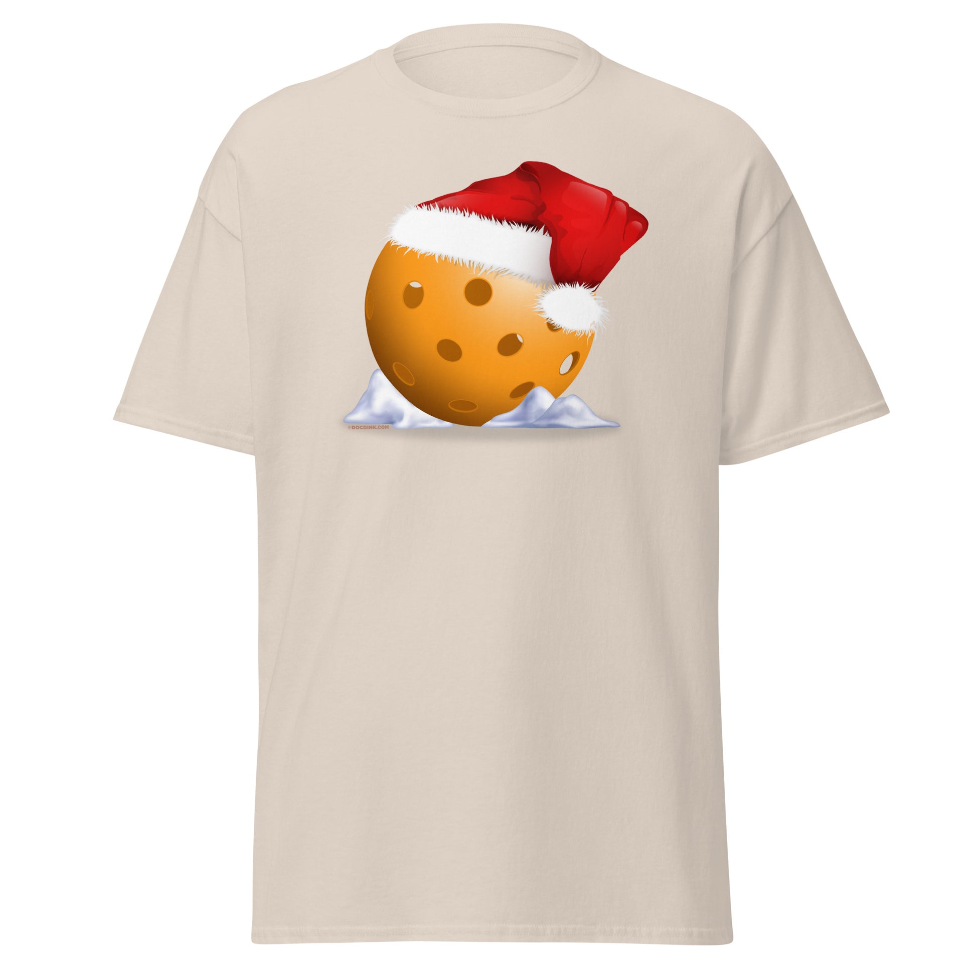 100% Cotton Pickleball T-Shirt - Christmas Pickleball - DocDink.com