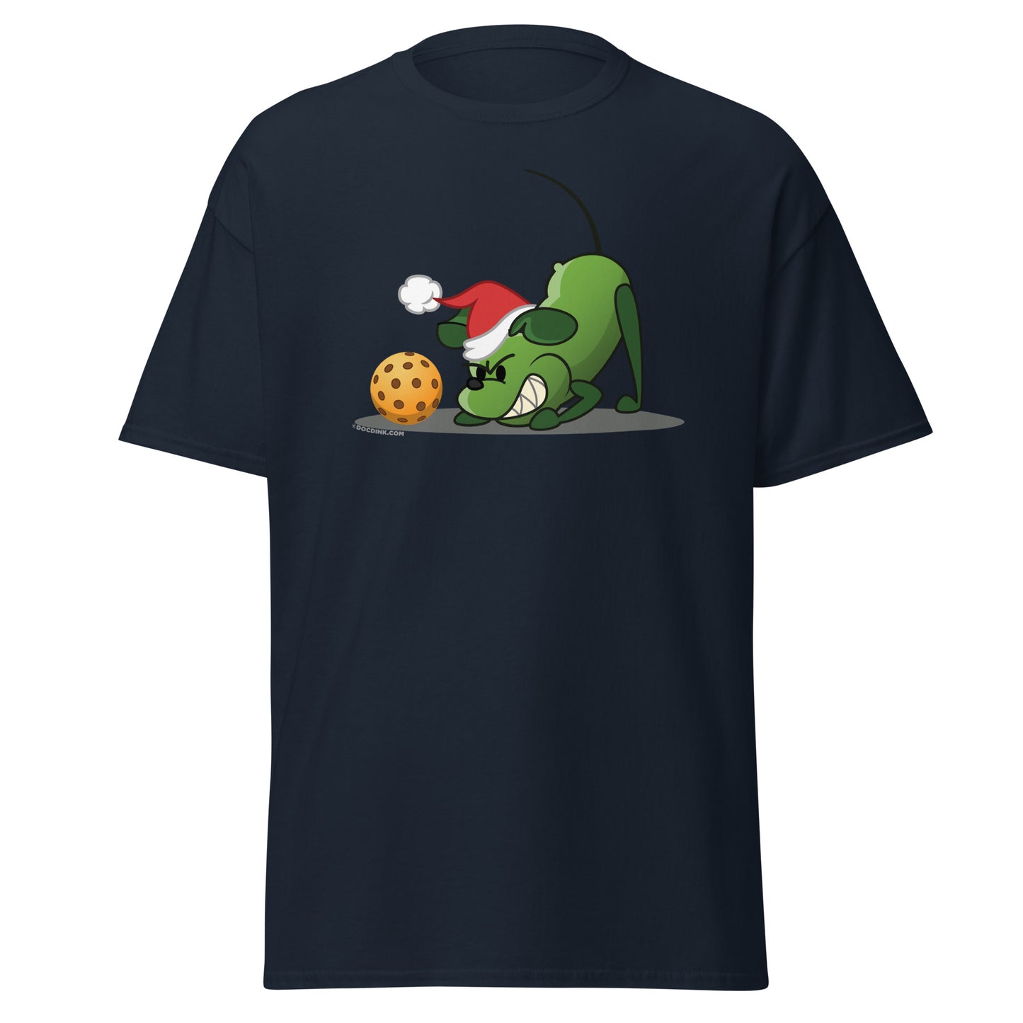 100% Cotton Pickleball T-Shirt - Pickles "Grrr...!" - Christmas - DocDink.com