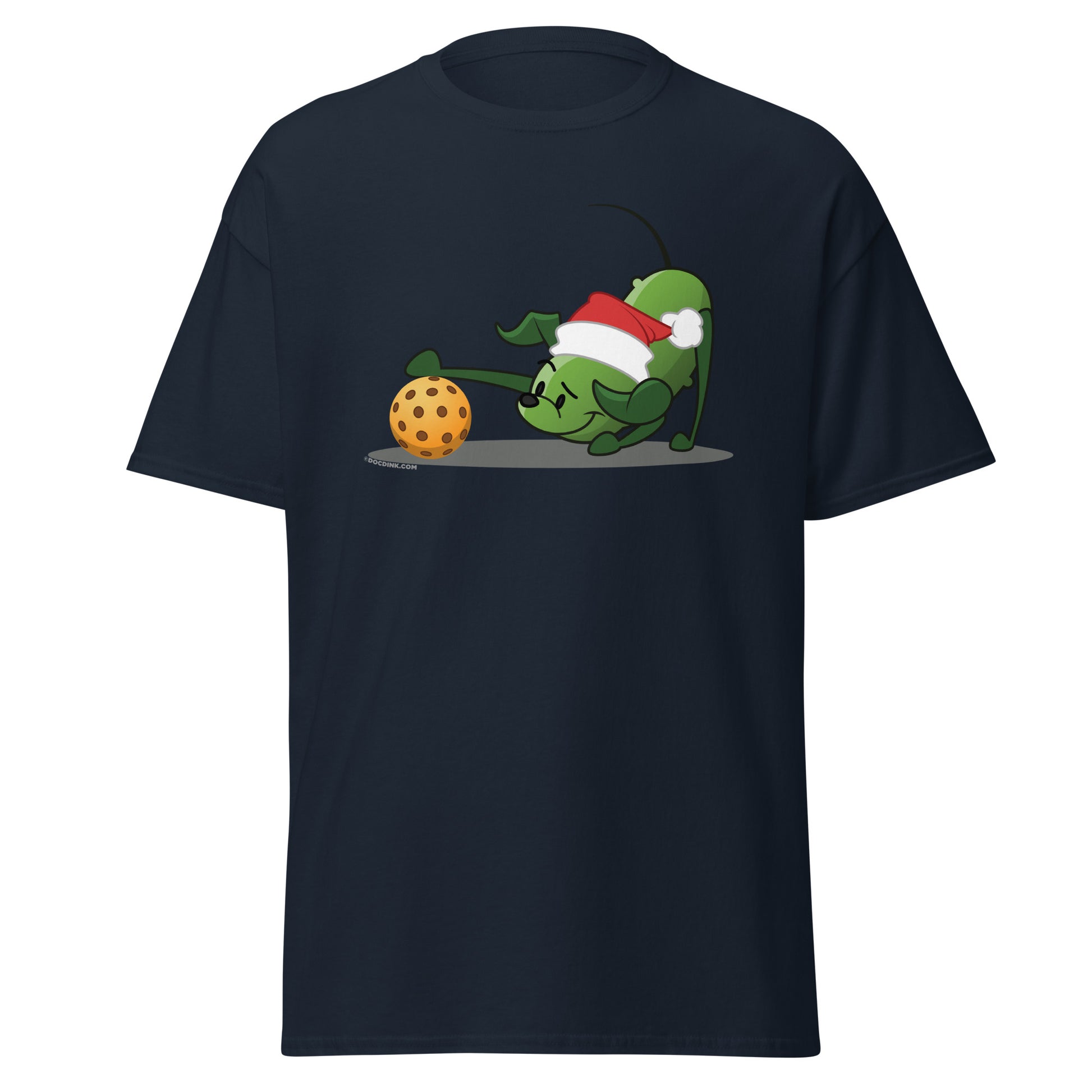 100% Cotton Pickleball T-Shirt - Pickles "Hmm...?" - Christmas - DocDink.com