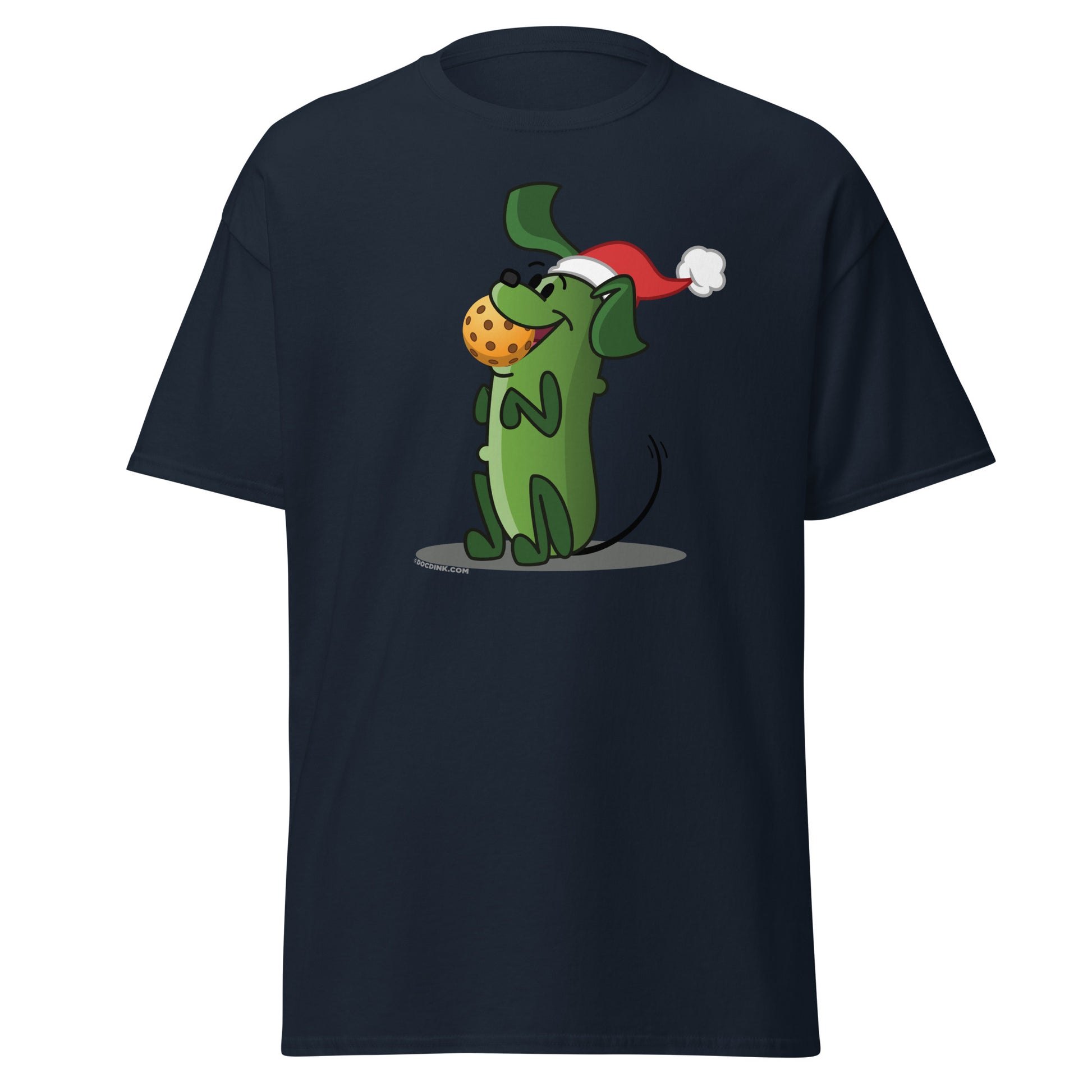 100% Cotton Pickleball T-Shirt - Pickles "Let's Play Now!" - Christmas - DocDink.com