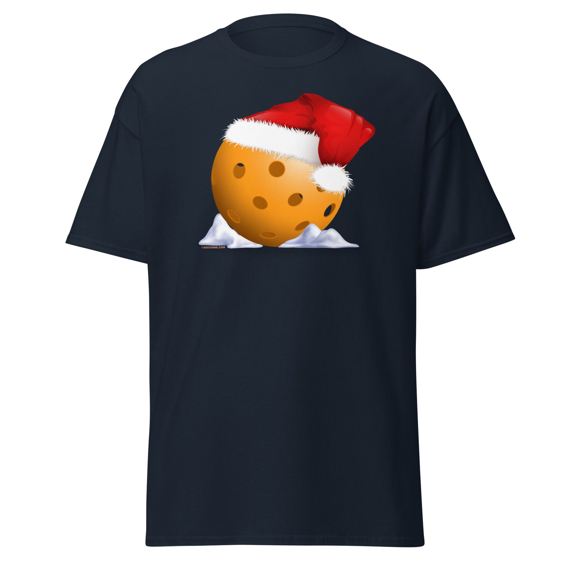 100% Cotton Pickleball T-Shirt - Christmas Pickleball - DocDink.com