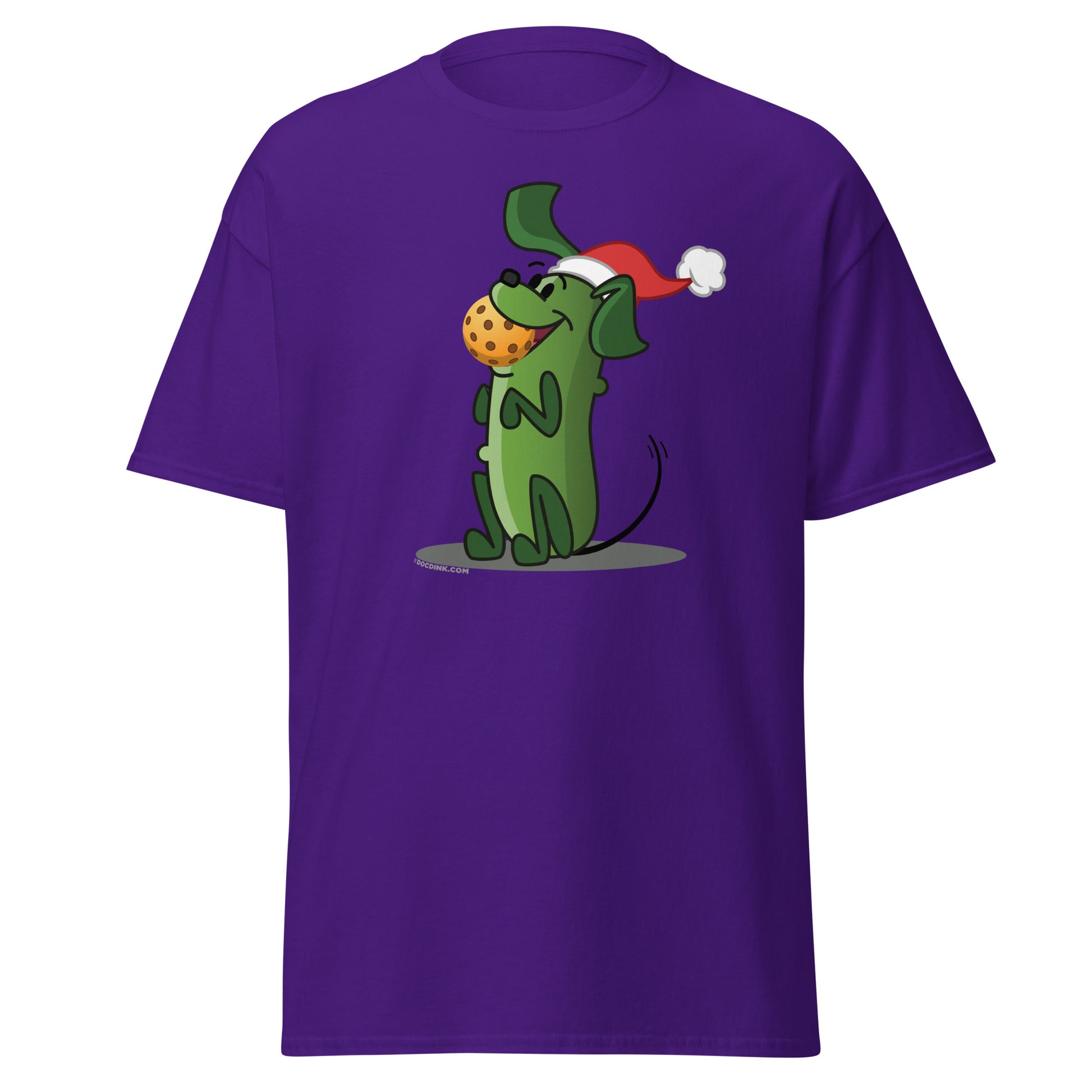 100% Cotton Pickleball T-Shirt - Pickles "Let's Play Now!" - Christmas - DocDink.com