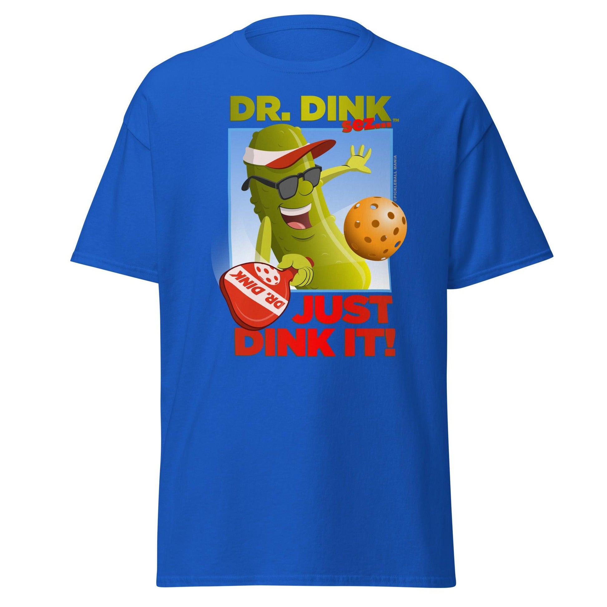 100% Cotton Pickleball T-Shirt - "Just Dink It!" - DocDink.com