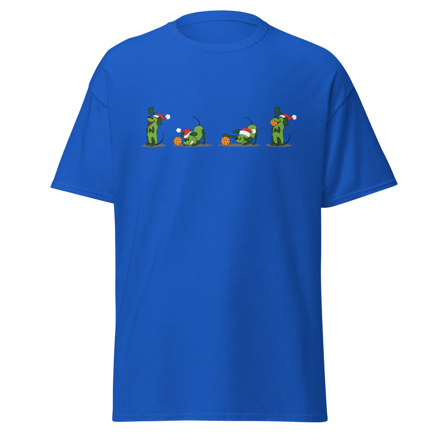 100% Cotton Pickleball T-Shirt - Pickles Wanna Play - XMAS - DocDink.com