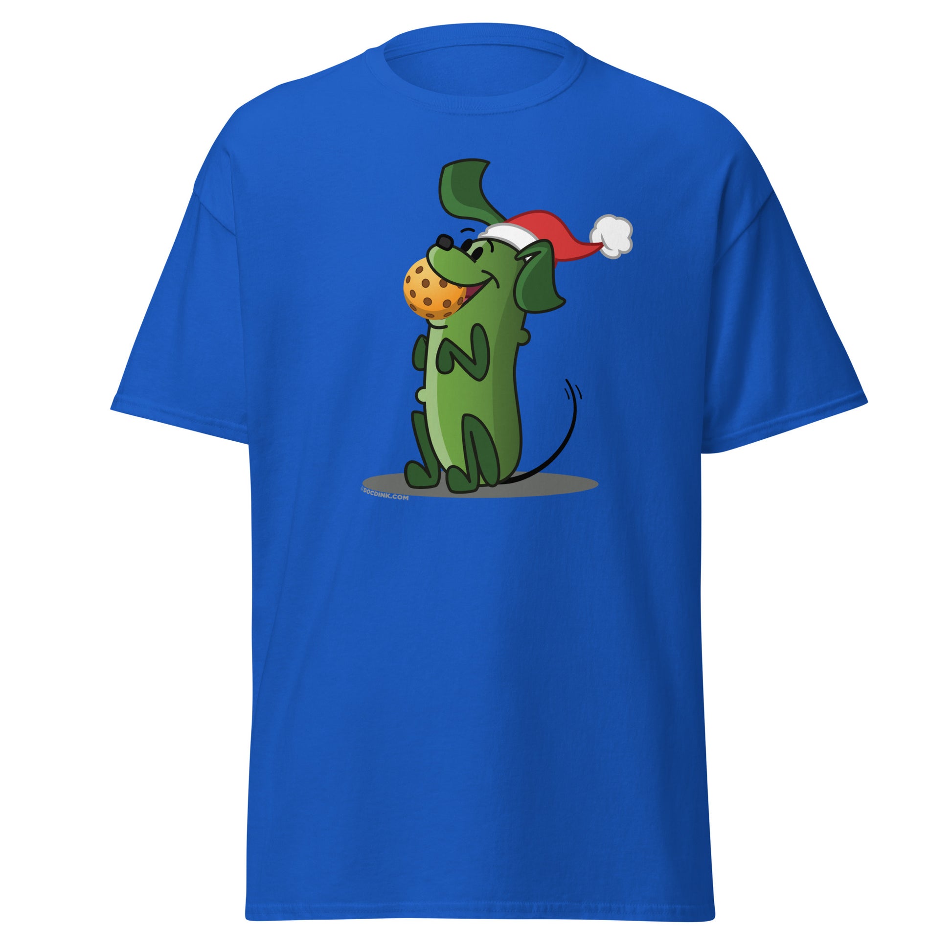 100% Cotton Pickleball T-Shirt - Pickles "Let's Play Now!" - Christmas - DocDink.com