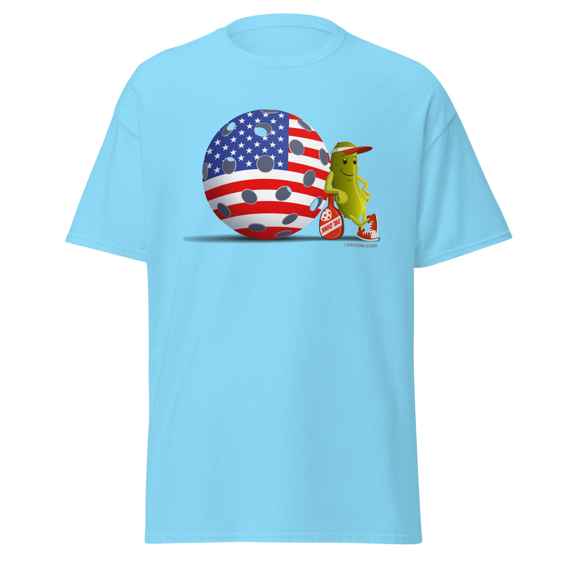 100% Cotton Pickleball T-Shirt - Resting Pickleball USA - DocDink.com