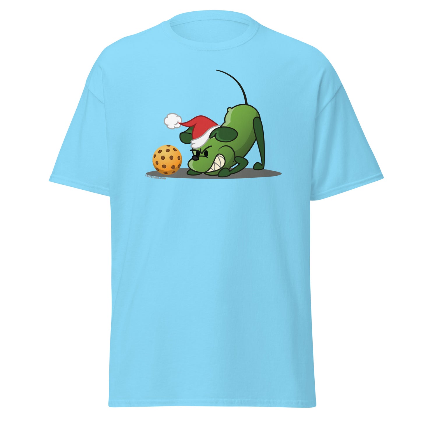 100% Cotton Pickleball T-Shirt - Pickles "Grrr...!" - Christmas - DocDink.com