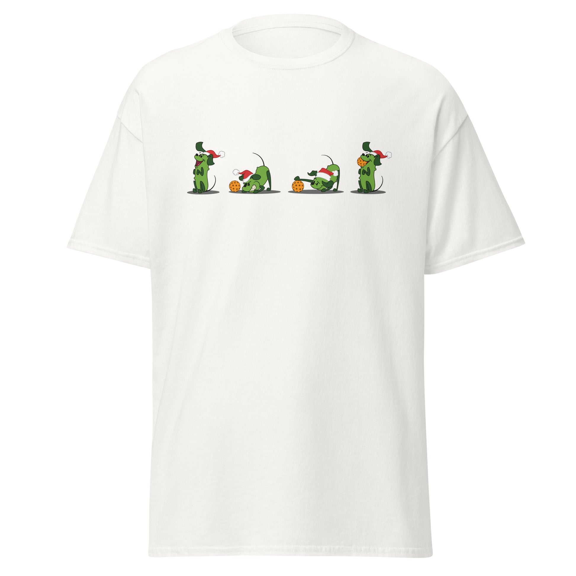 100% Cotton Pickleball T-Shirt - Pickles Wanna Play - XMAS - DocDink.com