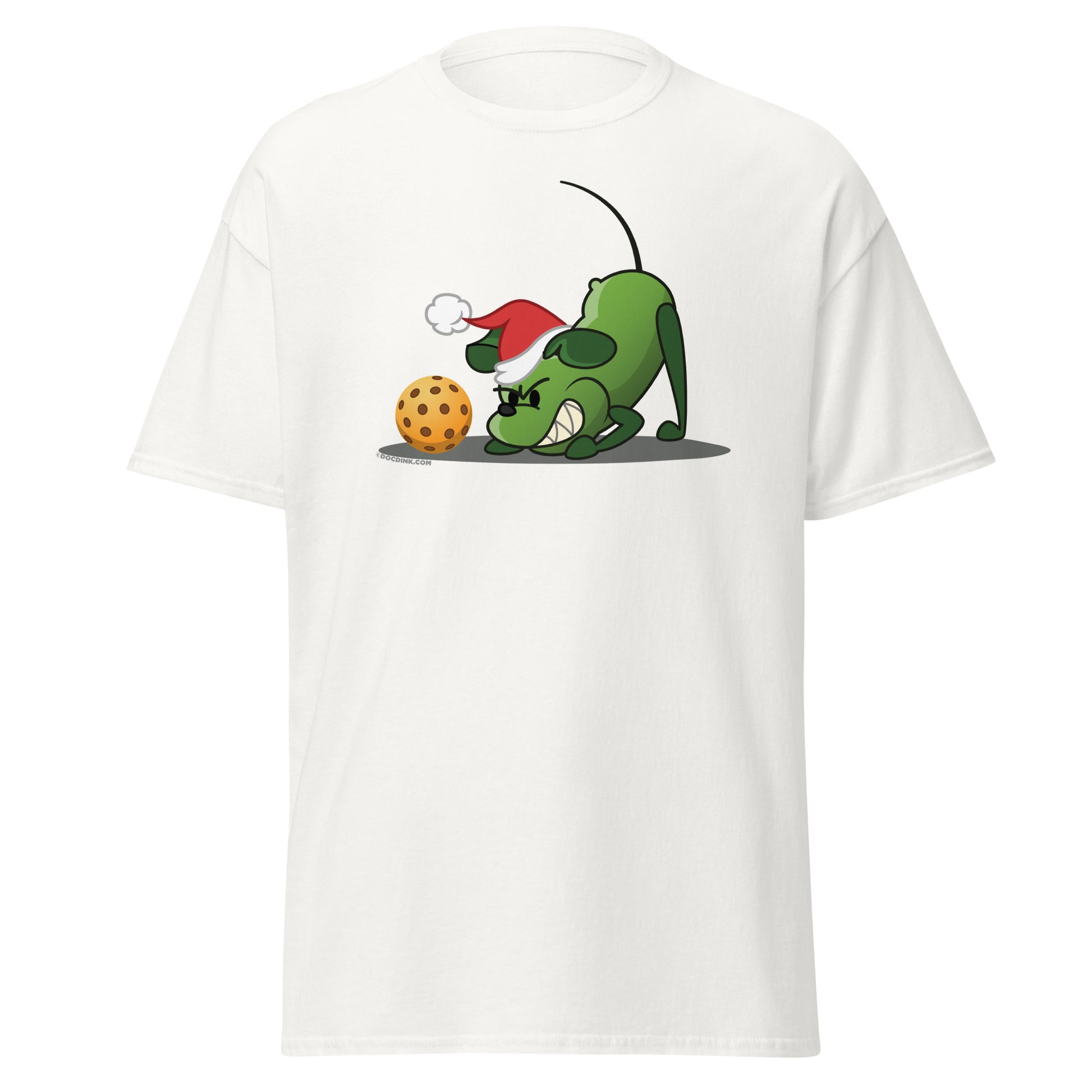 100% Cotton Pickleball T-Shirt - Pickles "Grrr...!" - Christmas - DocDink.com