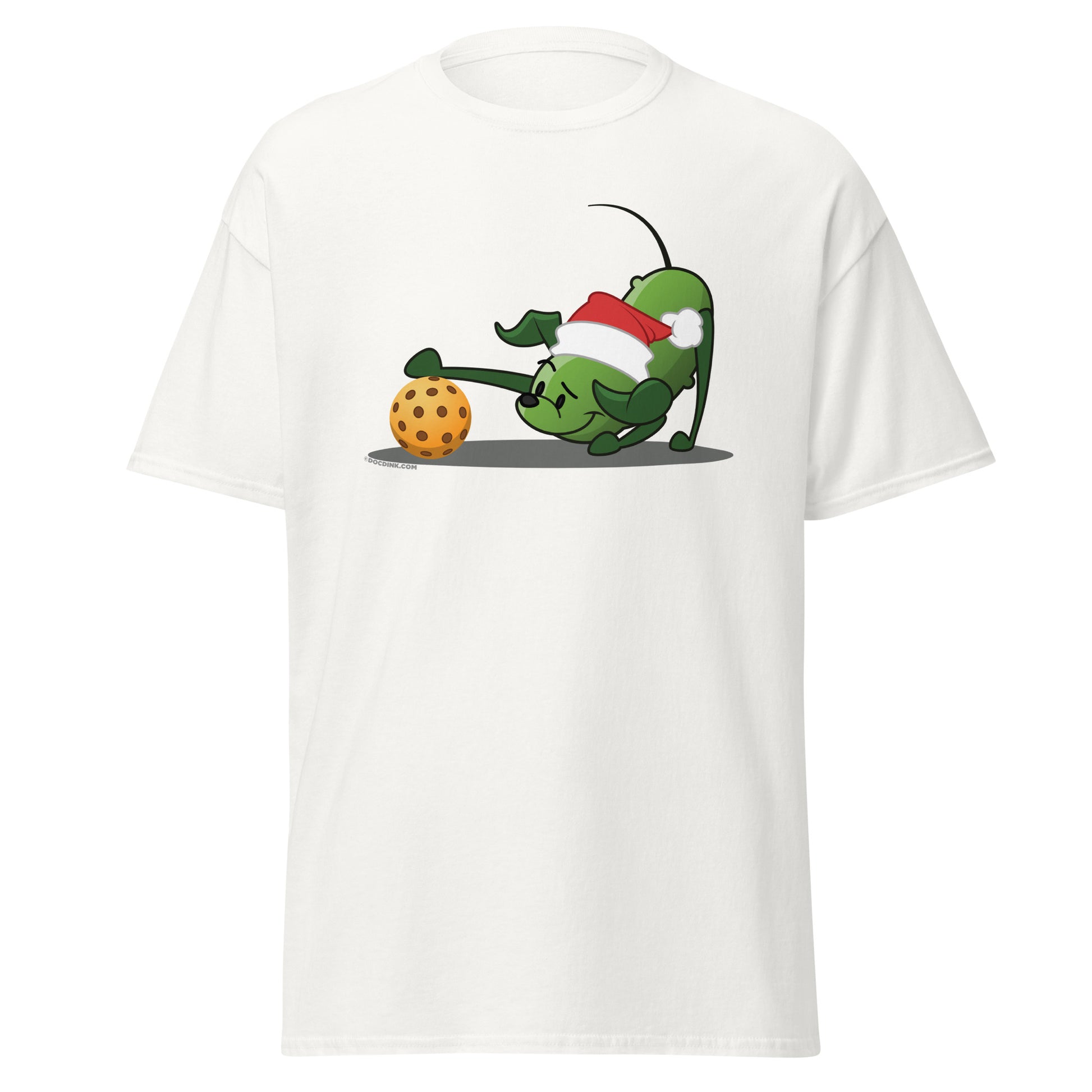 100% Cotton Pickleball T-Shirt - Pickles "Hmm...?" - Christmas - DocDink.com