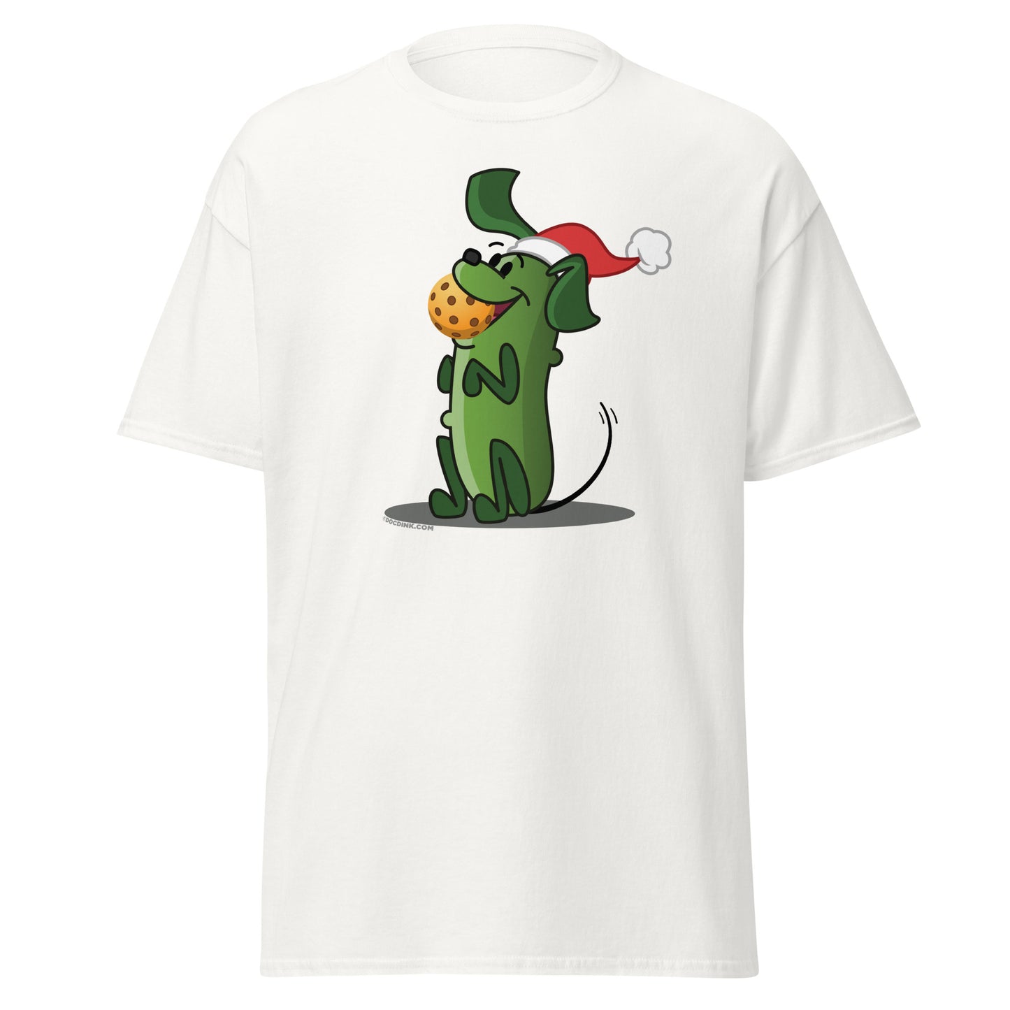 100% Cotton Pickleball T-Shirt - Pickles "Let's Play Now!" - Christmas - DocDink.com