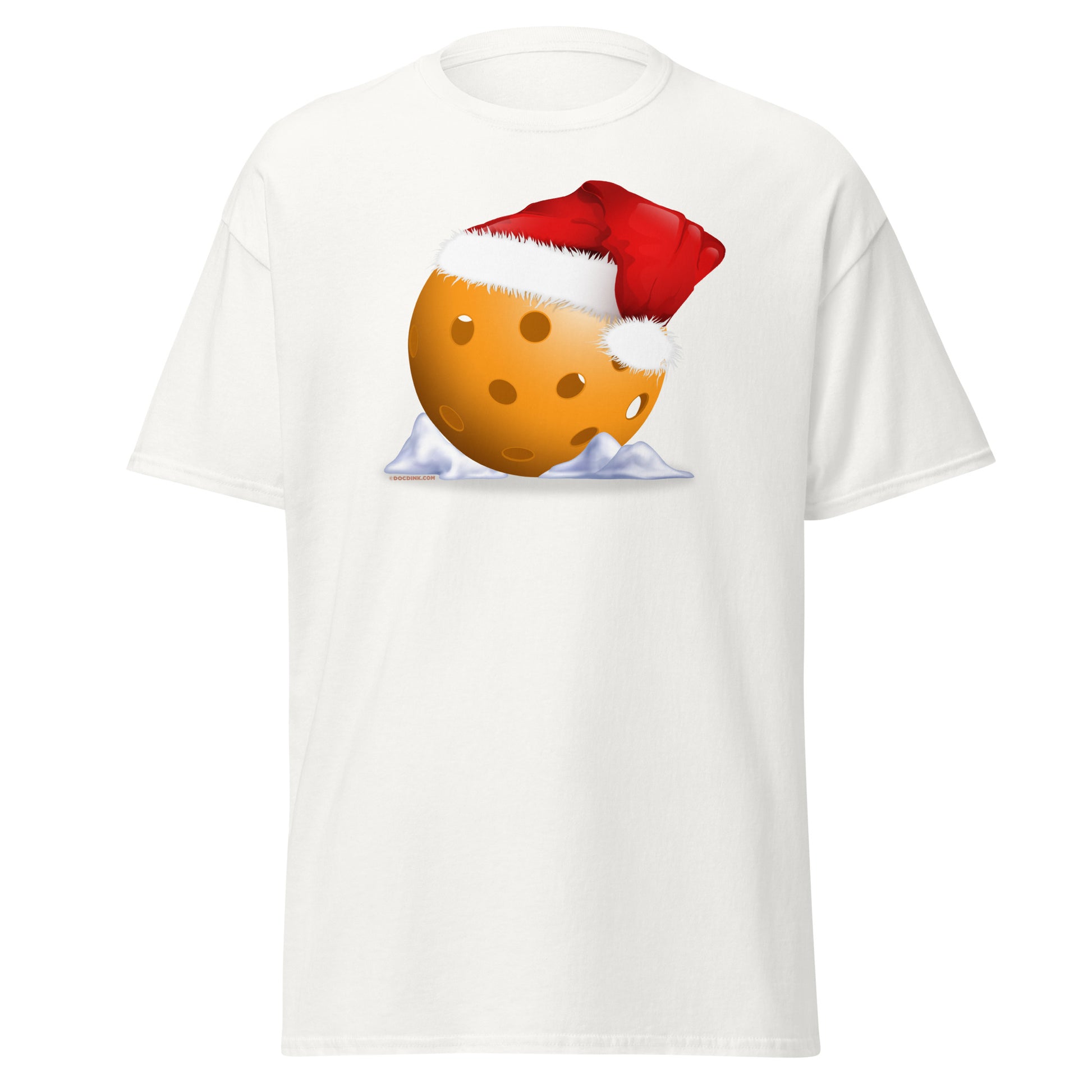 100% Cotton Pickleball T-Shirt - Christmas Pickleball - DocDink.com