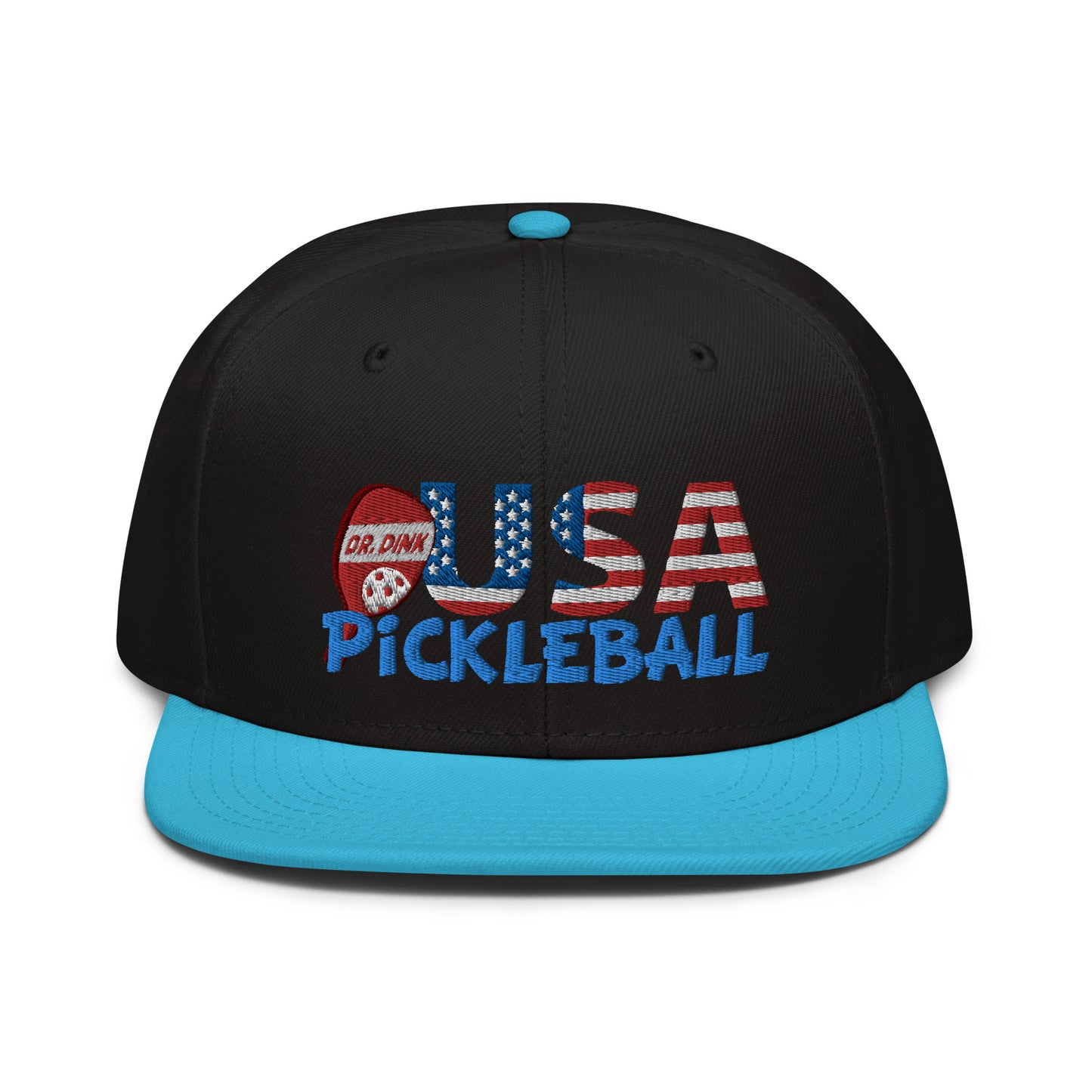 Snapback Hat - "Pickleball USA" w/paddle - DocDink.com