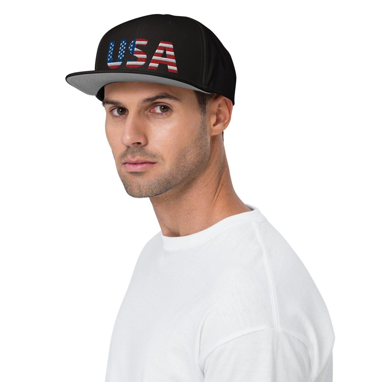 Snapback Hat - "USA" - DocDink.com