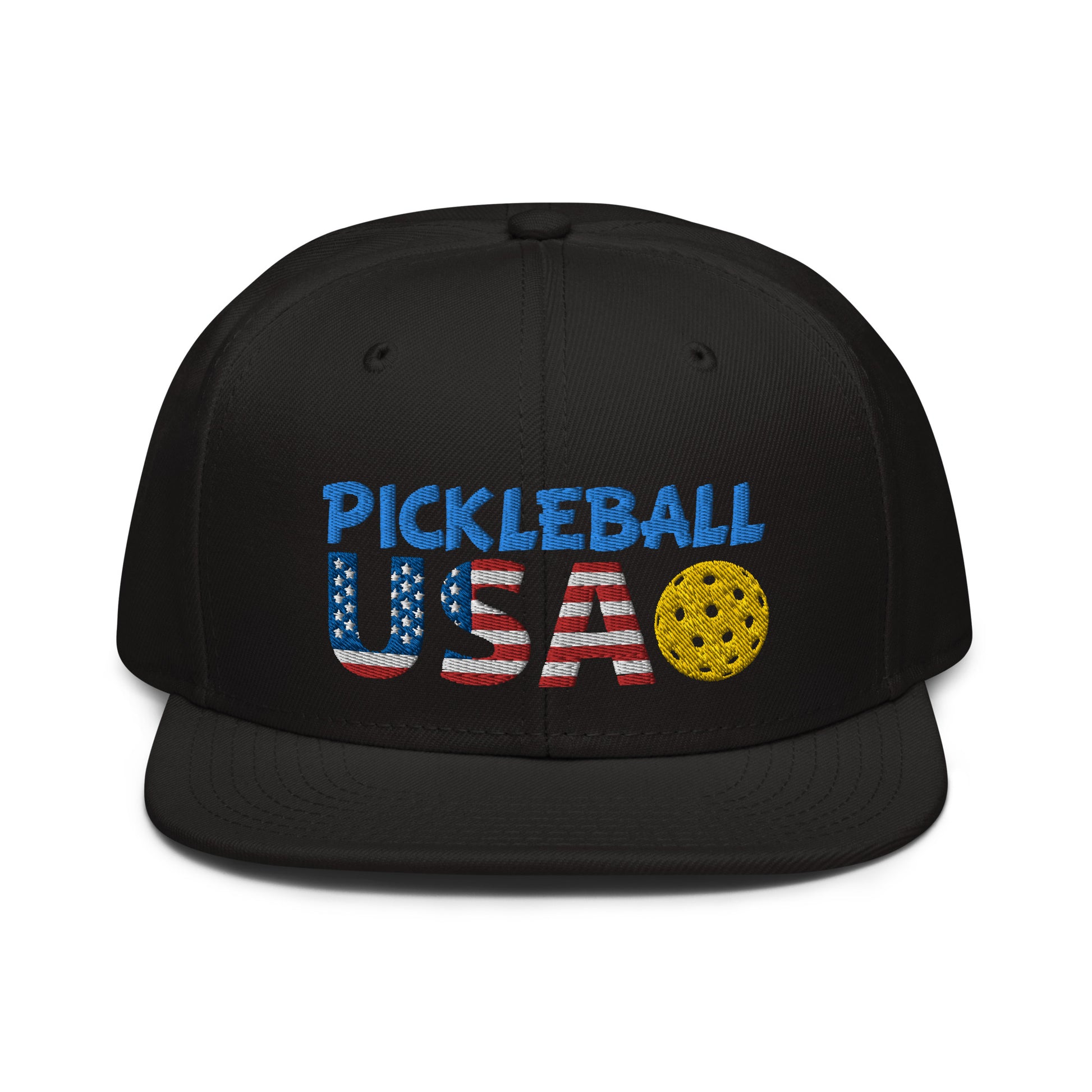 Snapback Hat - "Pickleball USA" + ball - DocDink.com