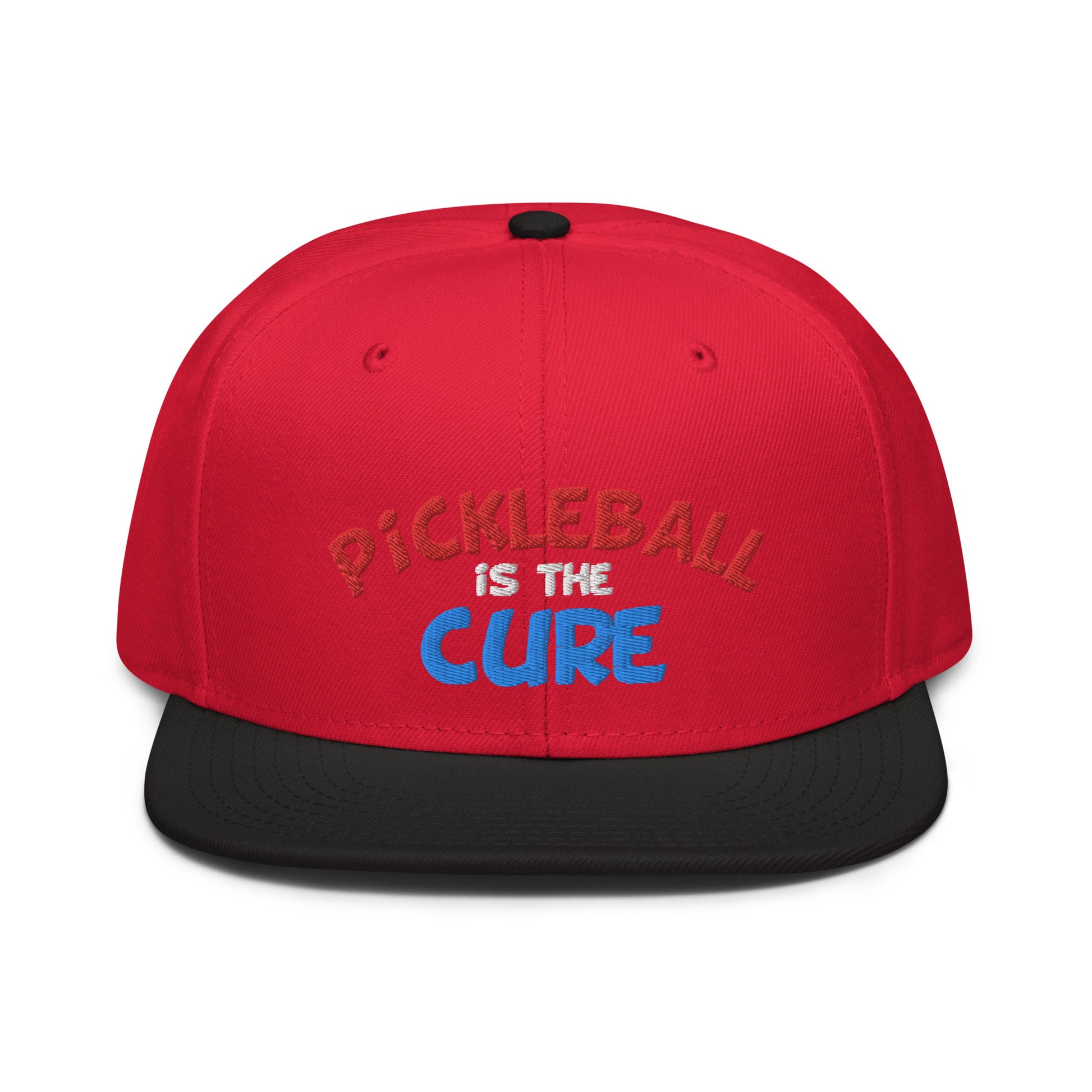 Snapback Hat - "Pickleball is the Cure" - DocDink.com