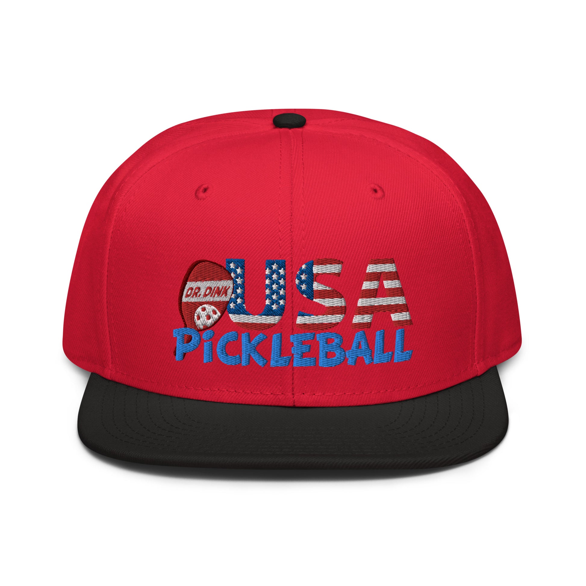 Snapback Hat - "Pickleball USA" w/paddle - DocDink.com