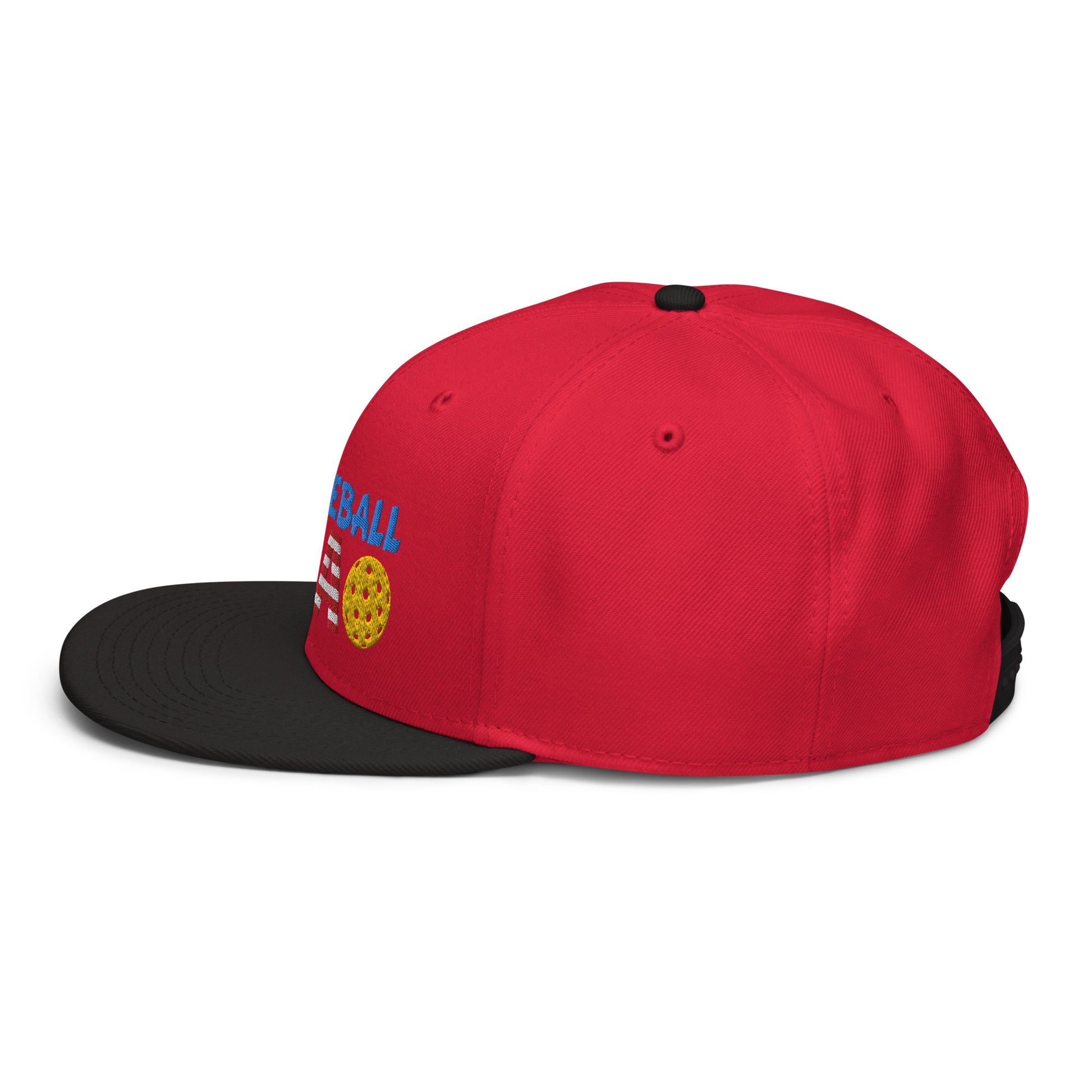 Snapback Hat - "Pickleball USA" + ball - DocDink.com