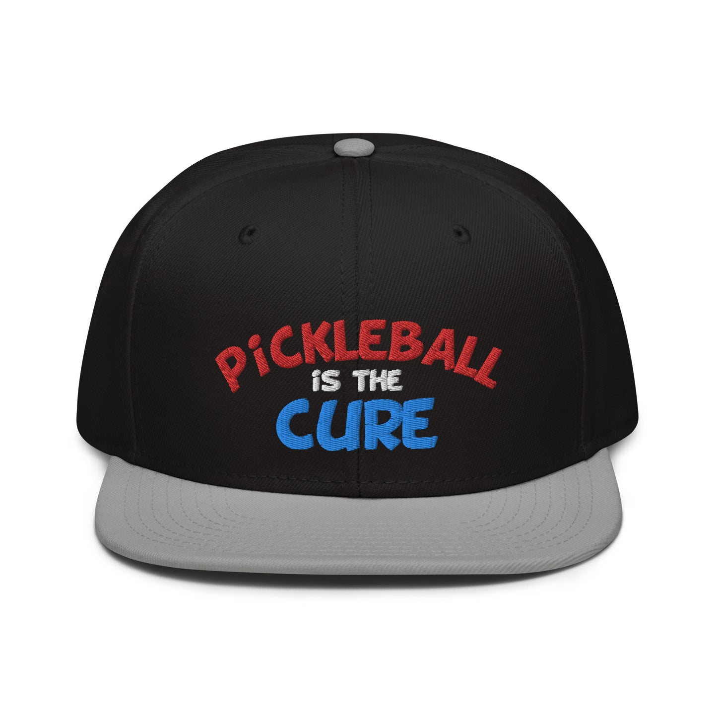 Snapback Hat - "Pickleball is the Cure" - DocDink.com