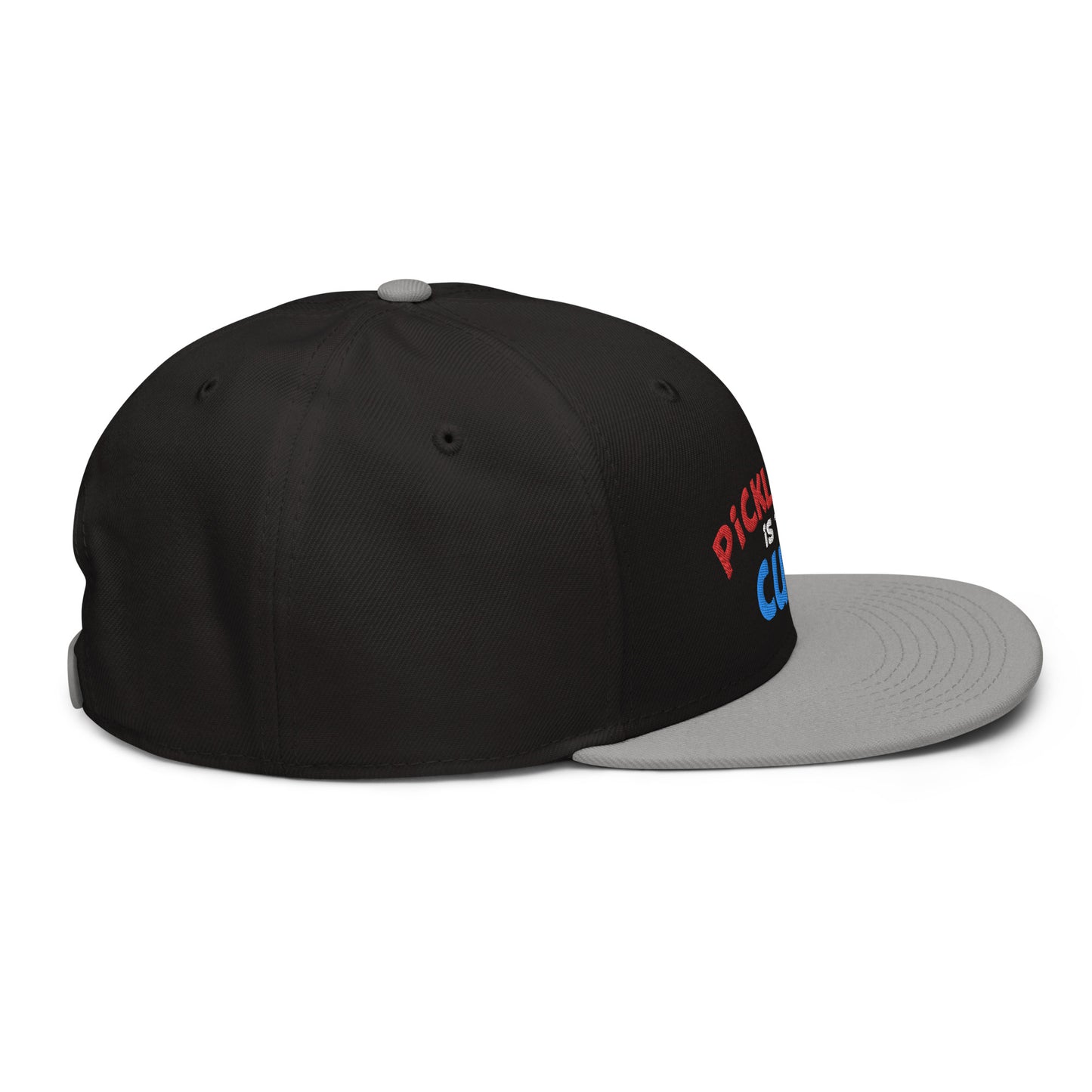 Snapback Hat - "Pickleball is the Cure" - DocDink.com