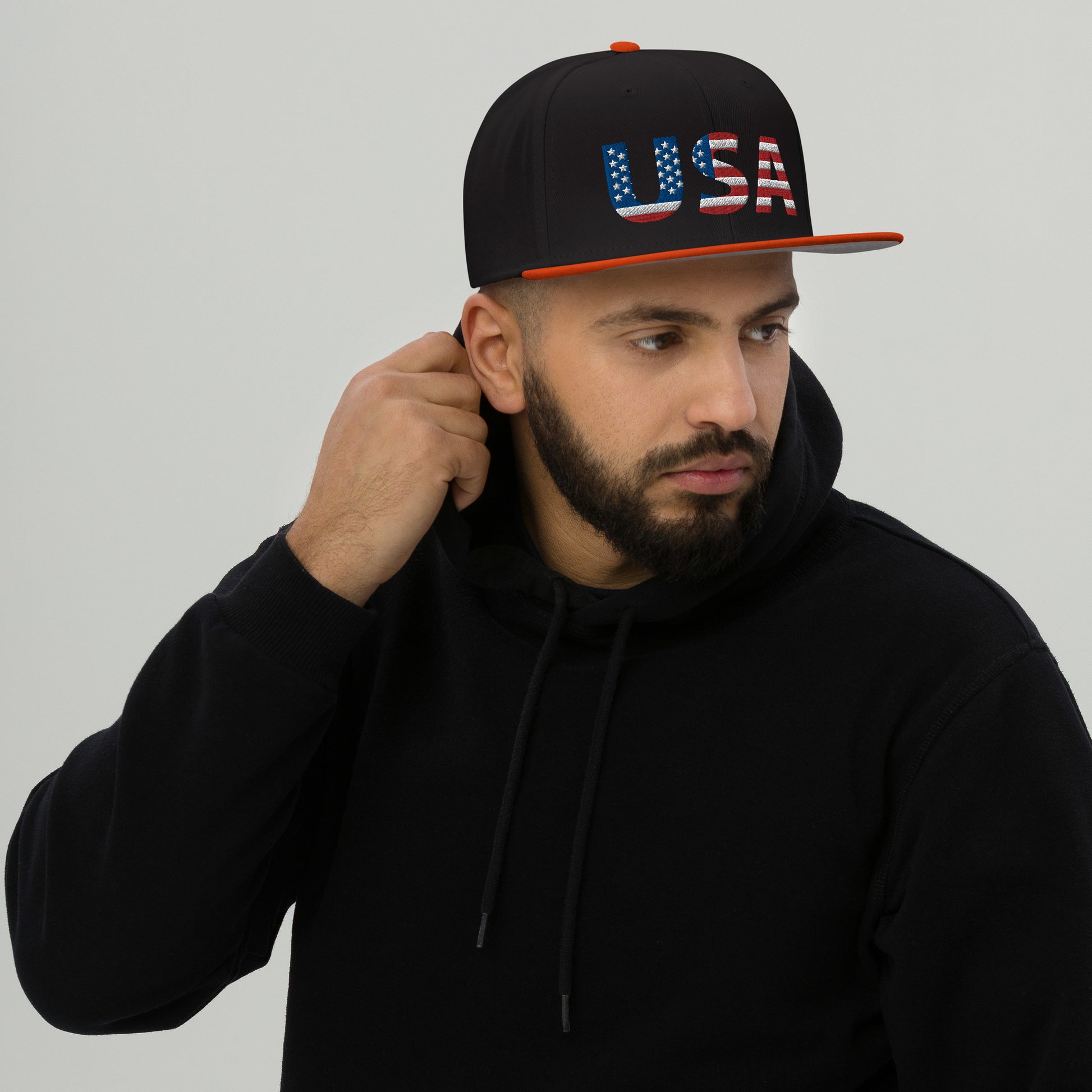 Snapback Hat - "USA" - DocDink.com