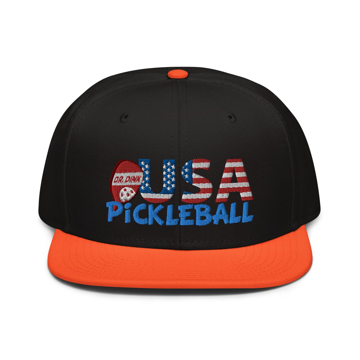 Snapback Hat - "Pickleball USA" w/paddle - DocDink.com