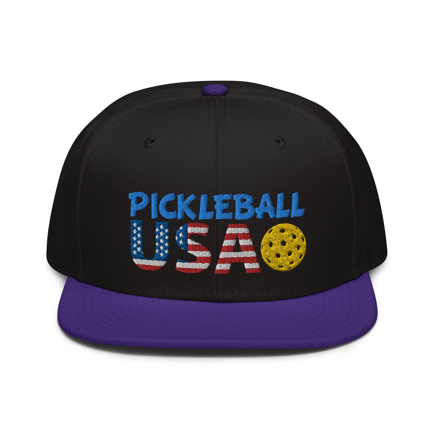 Snapback Hat - "Pickleball USA" + ball - DocDink.com