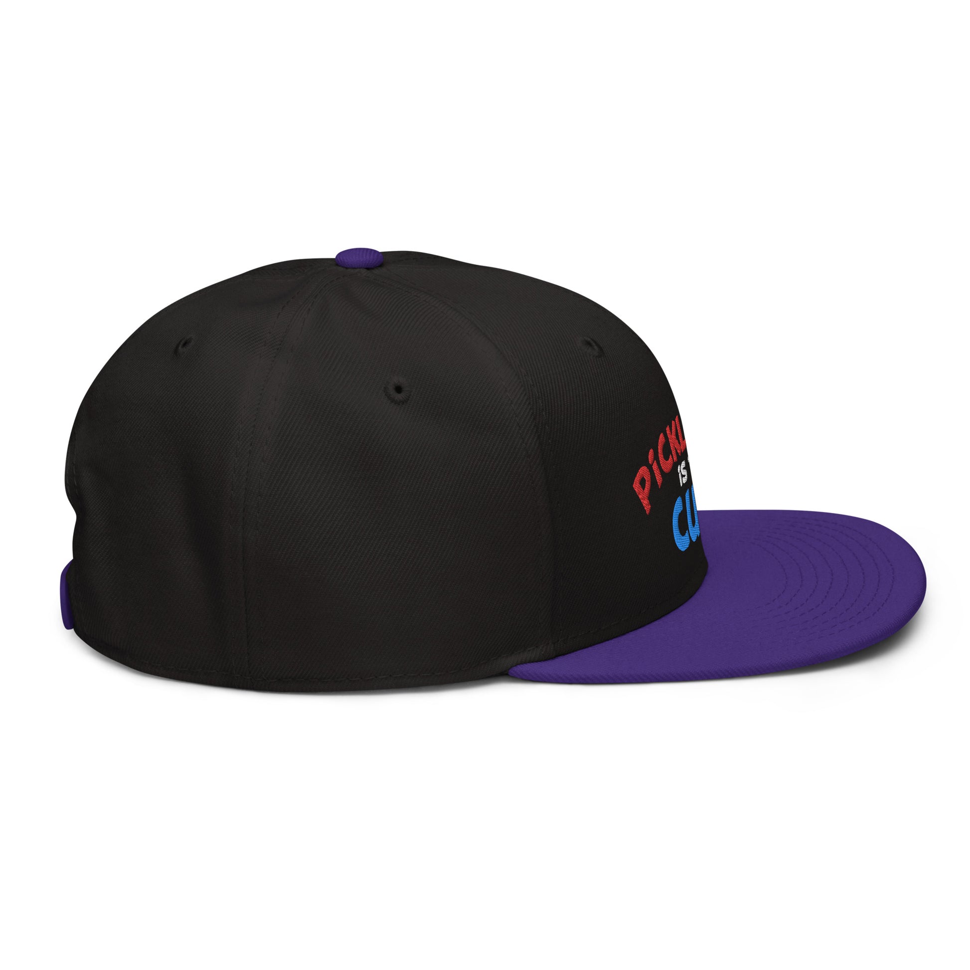 Snapback Hat - "Pickleball is the Cure" - DocDink.com