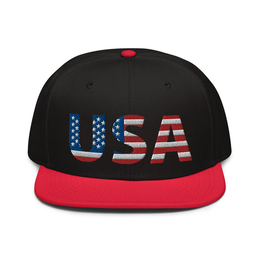 Snapback Hat - "USA" - DocDink.com