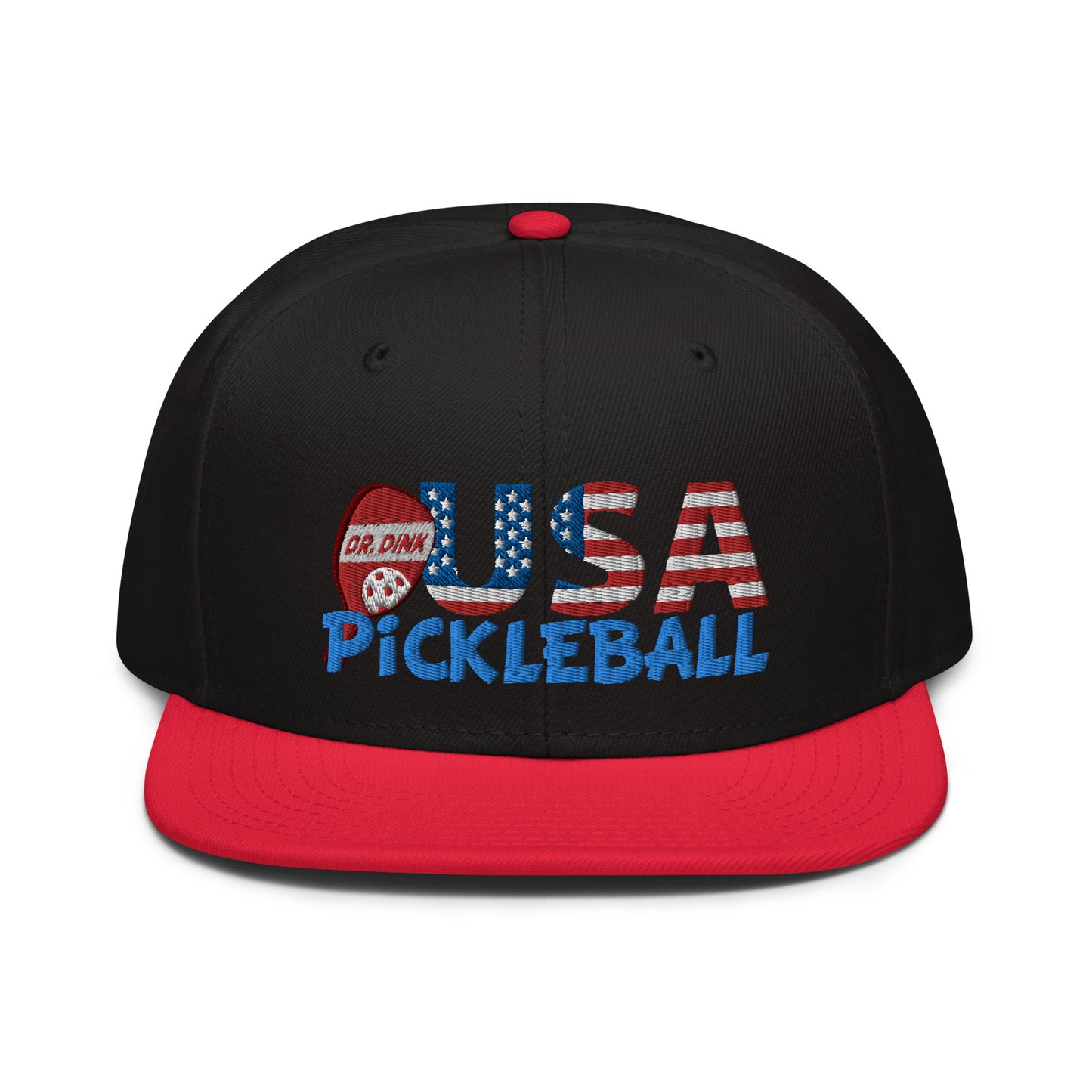 Snapback Hat - "Pickleball USA" w/paddle - DocDink.com