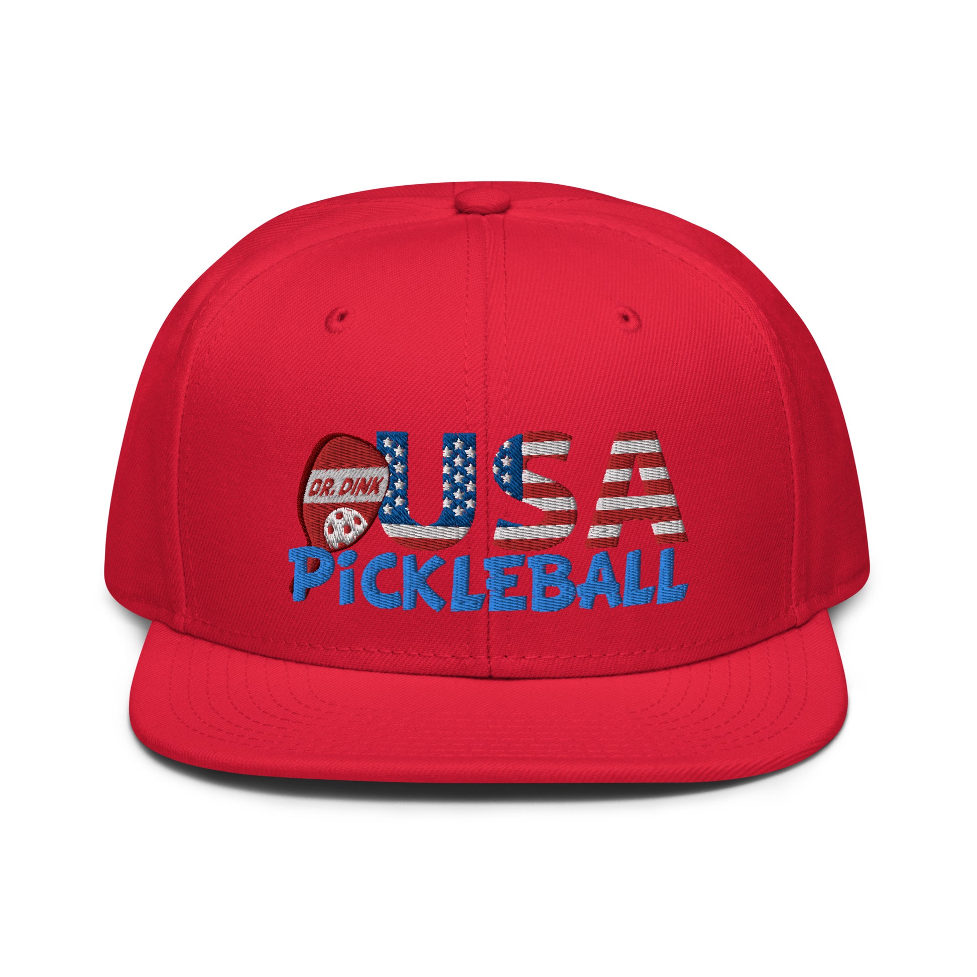 Snapback Hat - "Pickleball USA" w/paddle - DocDink.com